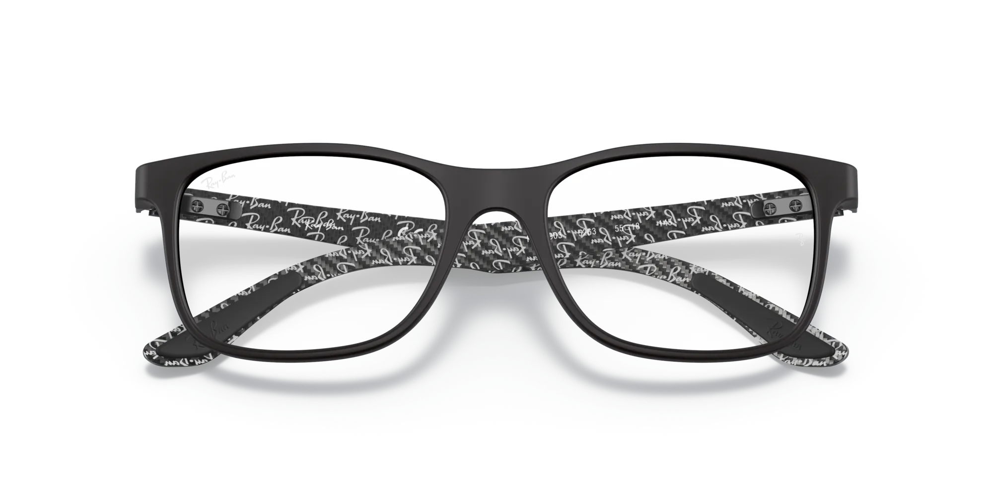 Ray - Ban RX8903 5263 Montature da vista Iniettato Nero Trasparente Squadrata Normale - immagine 2