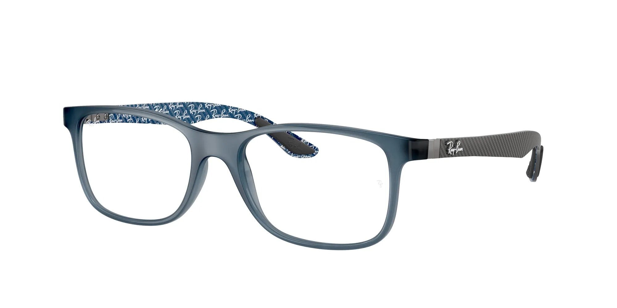 Ray - Ban RX8903 5262 Montature da vista Iniettato Blu Trasparente Squadrata Normale - immagine 1