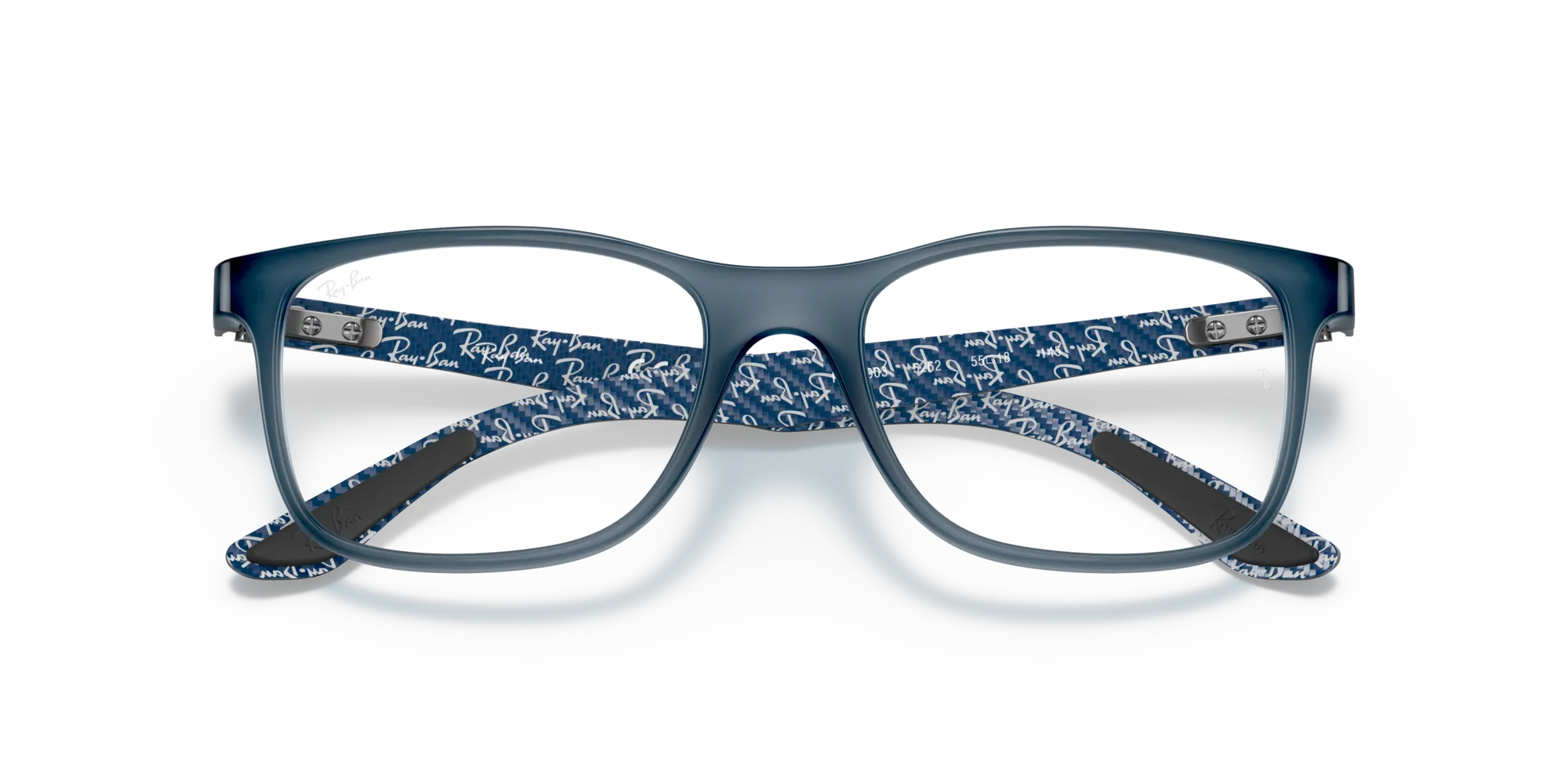 Ray - Ban RX8903 5262 Montature da vista Iniettato Blu Trasparente Squadrata Normale - immagine 2