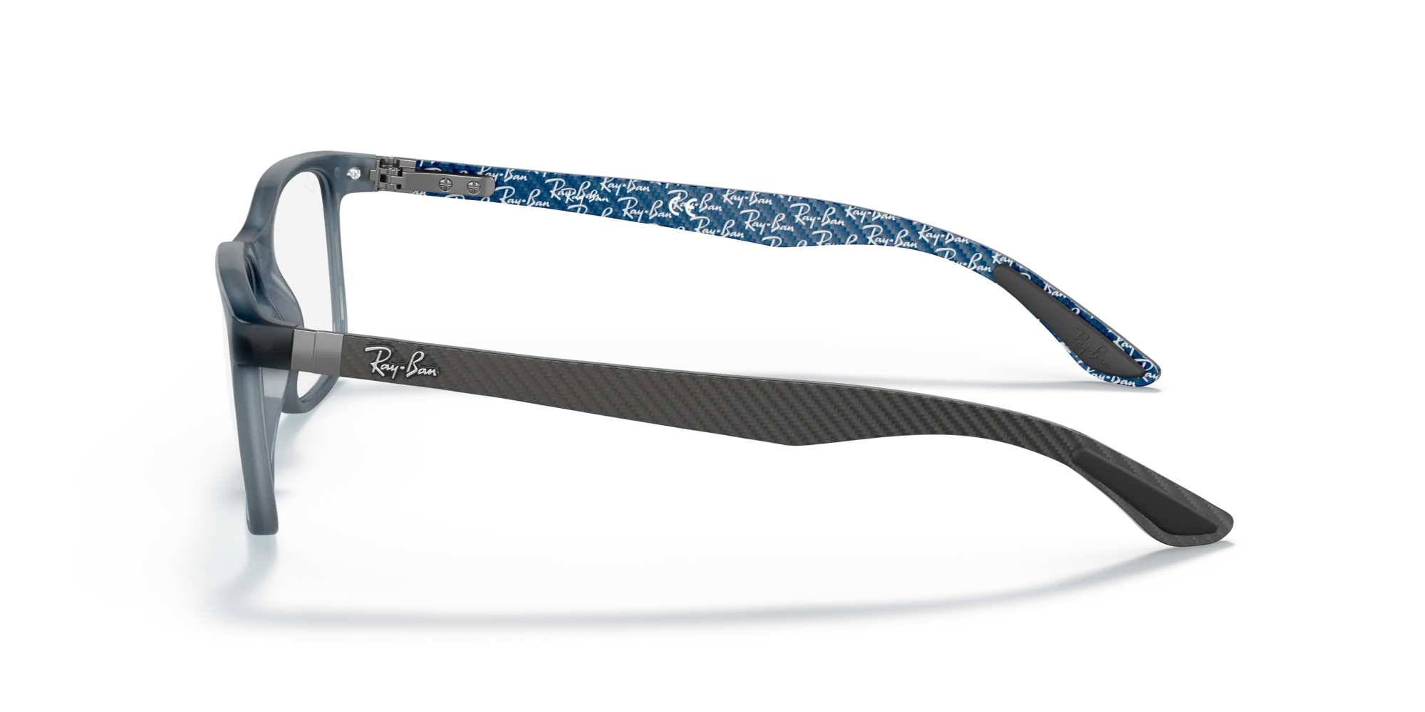 Ray - Ban RX8903 5262 Montature da vista Iniettato Blu Trasparente Squadrata Normale - immagine 4