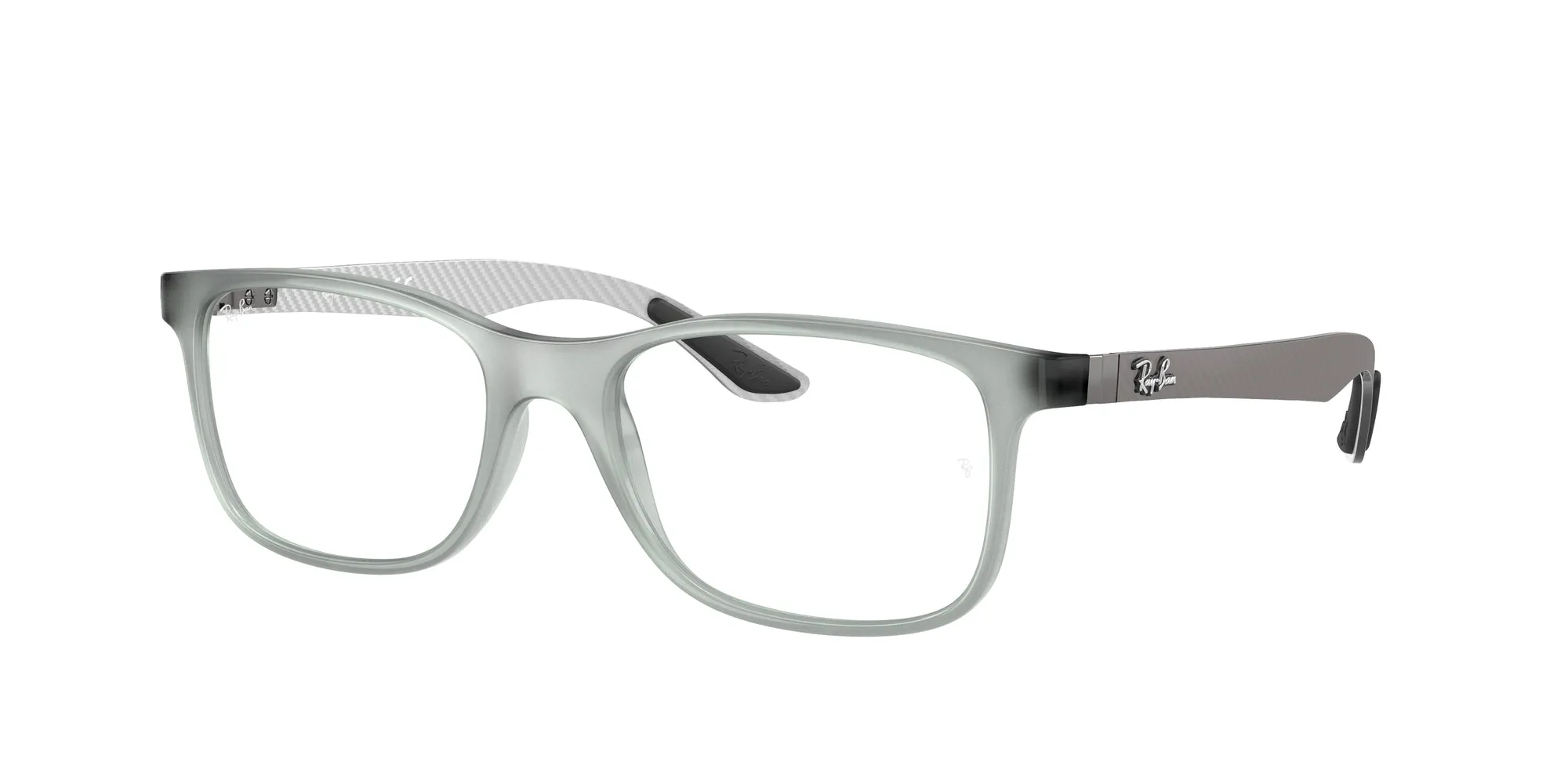 Ray - Ban RX8903 5244 Montature da vista Iniettato Grigio Trasparente Squadrata Normale - immagine 1