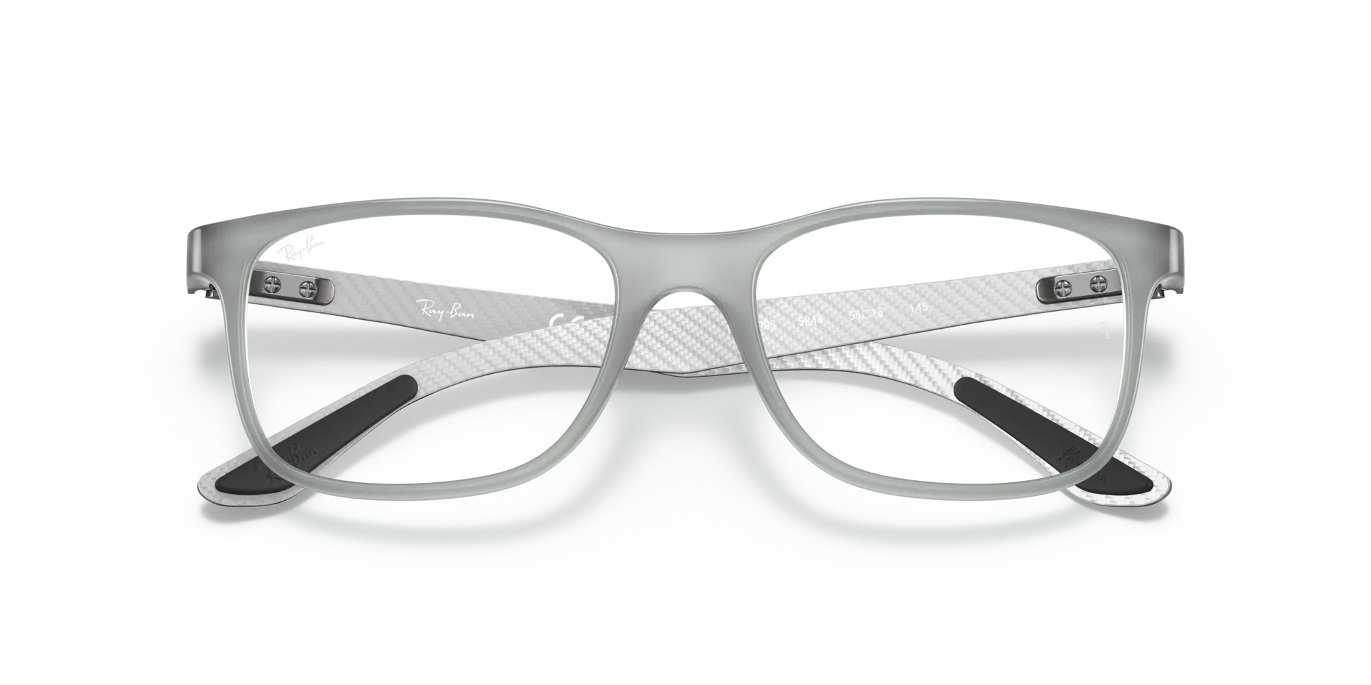 Ray - Ban RX8903 5244 Montature da vista Iniettato Grigio Trasparente Squadrata Normale - immagine 2