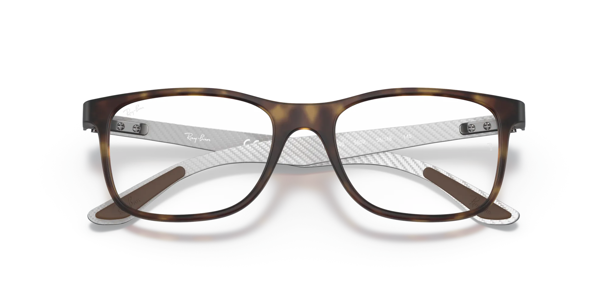 Ray - Ban RX8903 5200 Montature da vista Iniettato Tartaruga Trasparente Squadrata Normale - immagine 2