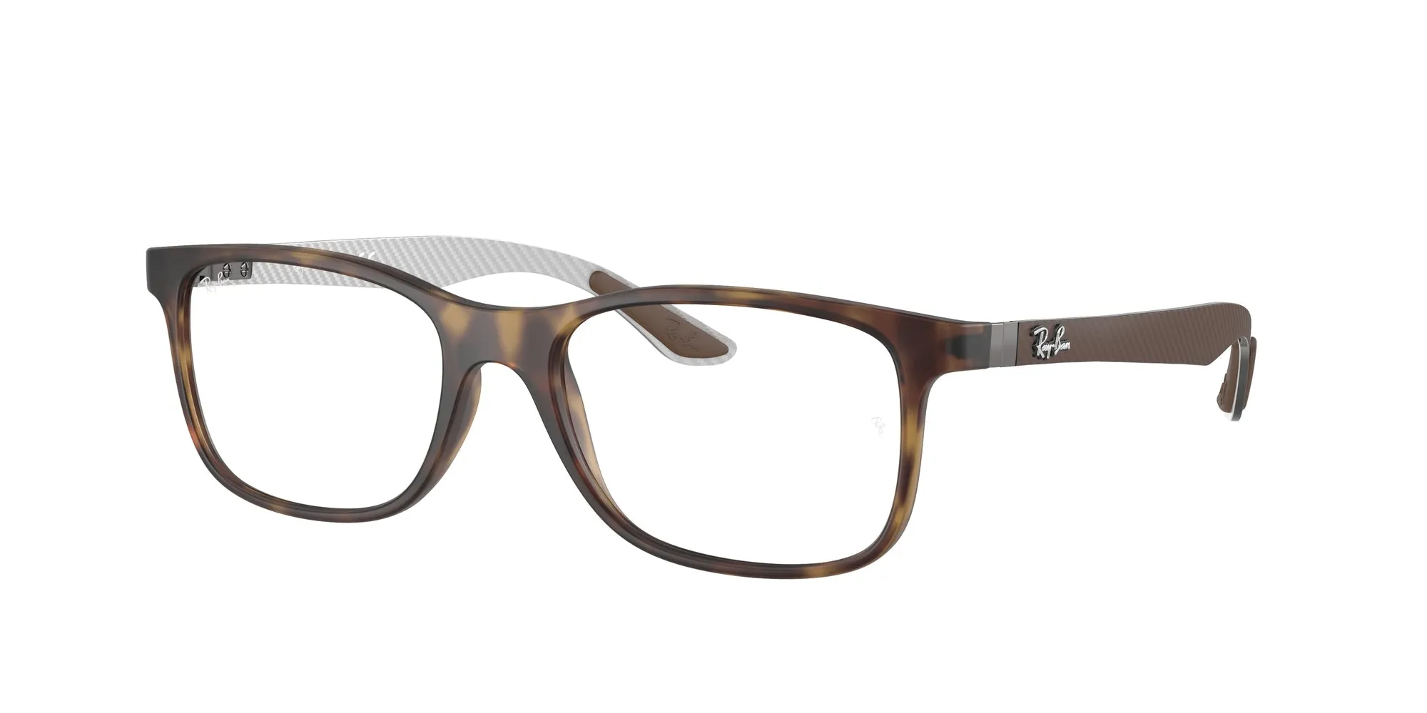 Ray - Ban RX8903 5200 Montature da vista Iniettato Tartaruga Trasparente Squadrata Normale - immagine 1