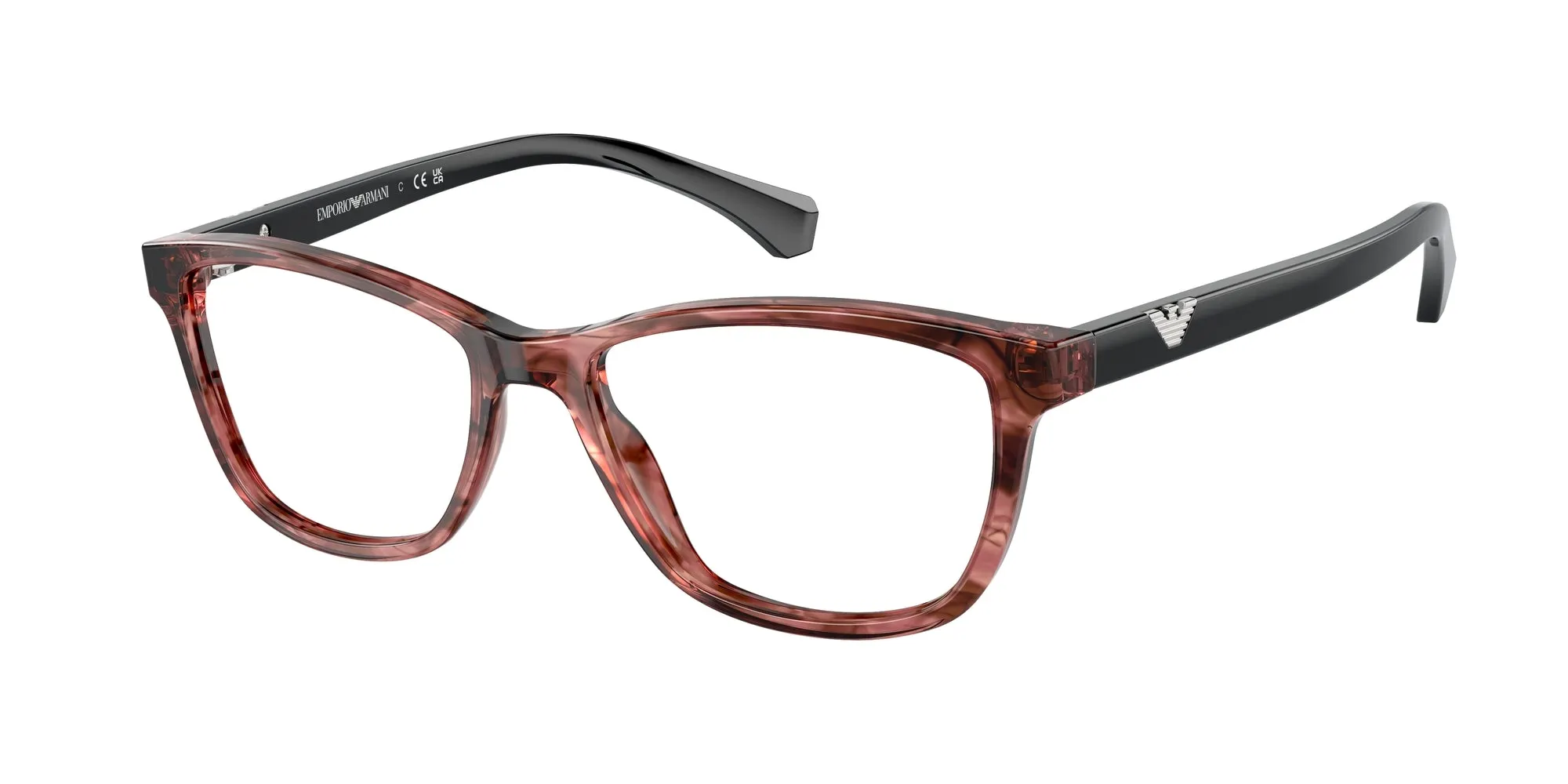 Emporio Armani EA3099 5553 Montature da vista Acetato Rosa Cat Eye Normale - immagine 1