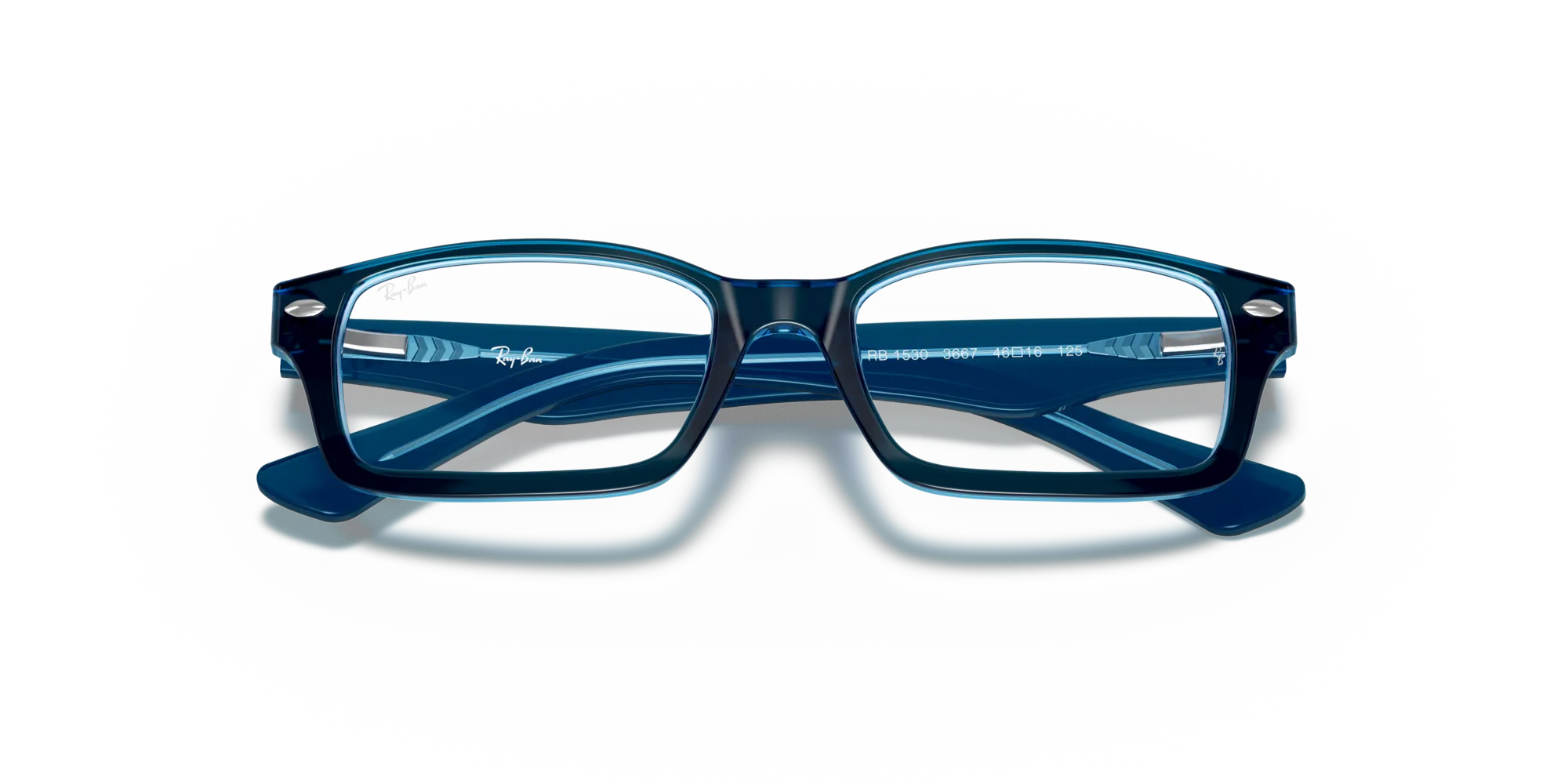 Ray - Ban RY1530 3667 Montature da vista bambino Plastica Blu Squadrata - immagine 2