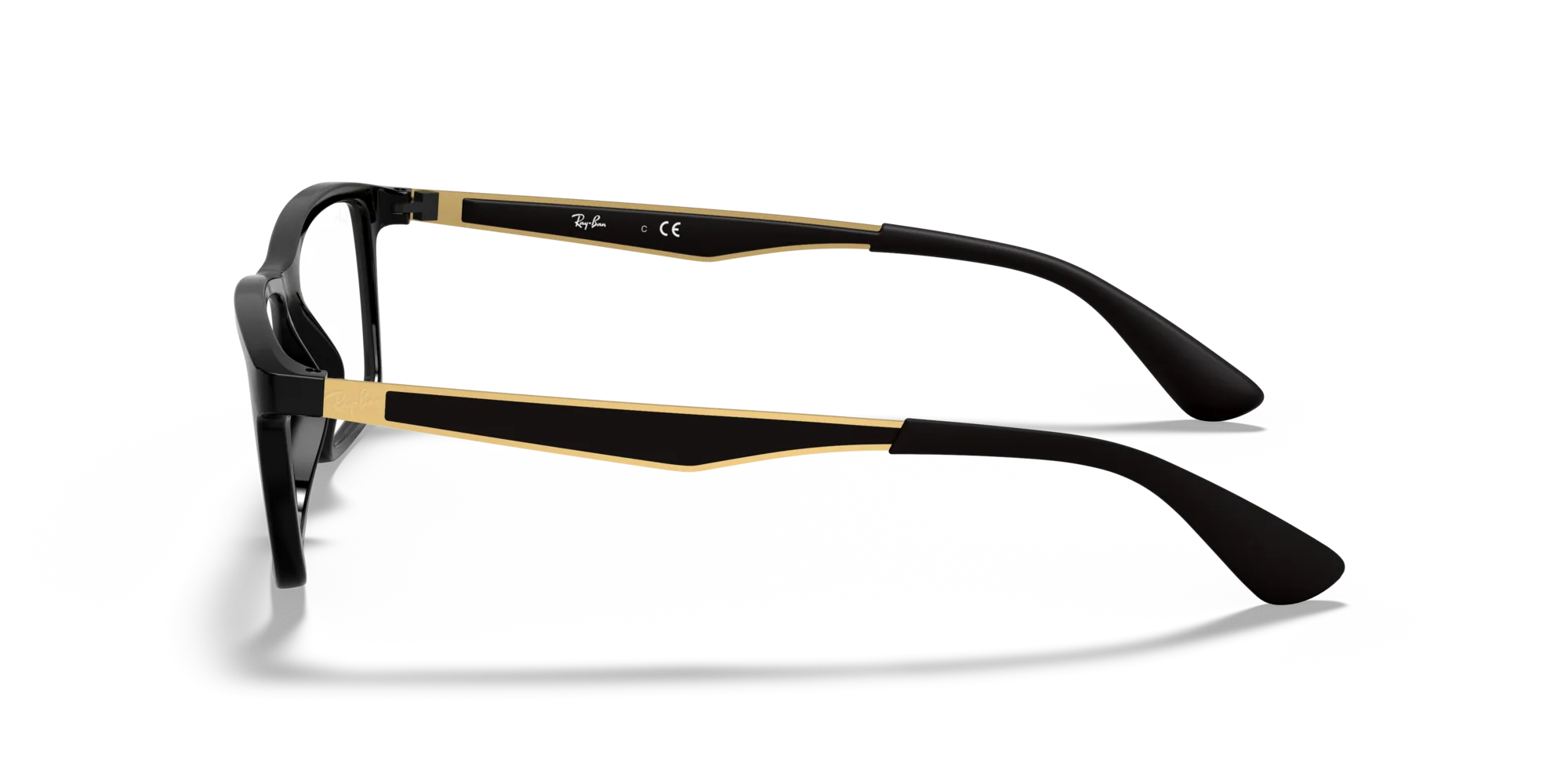 Ray - Ban RX7056 5644 Montature da vista Iniettato Nero Trasparente Squadrata Normale - immagine 4