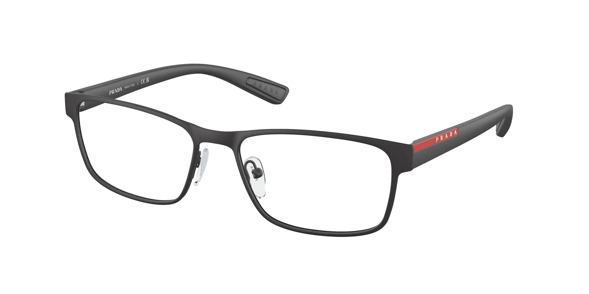 Prada Linea Rossa PS 50GV LIFESTYLE DG01O1 Montature da vista Metallo Nero Squadrata Normale - immagine 1