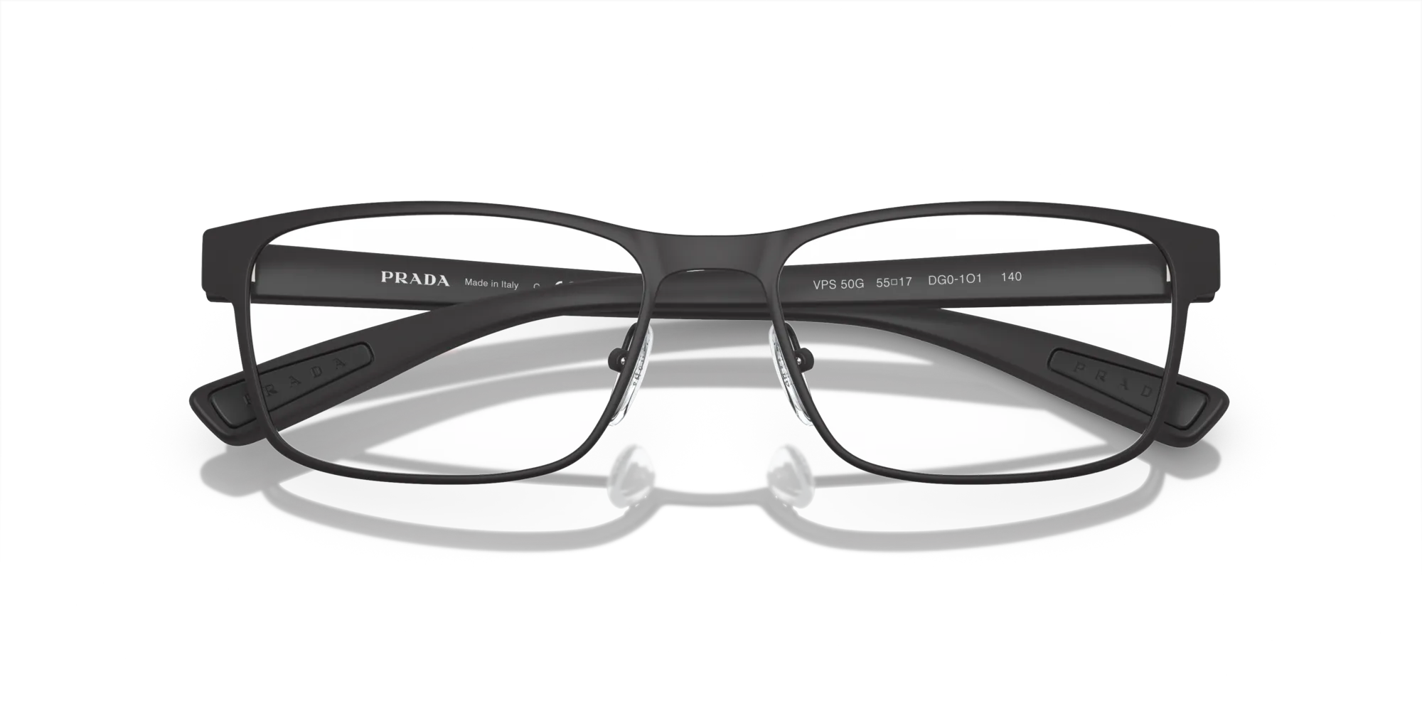 Prada Linea Rossa PS 50GV LIFESTYLE DG01O1 Montature da vista Metallo Nero Squadrata - immagine 2