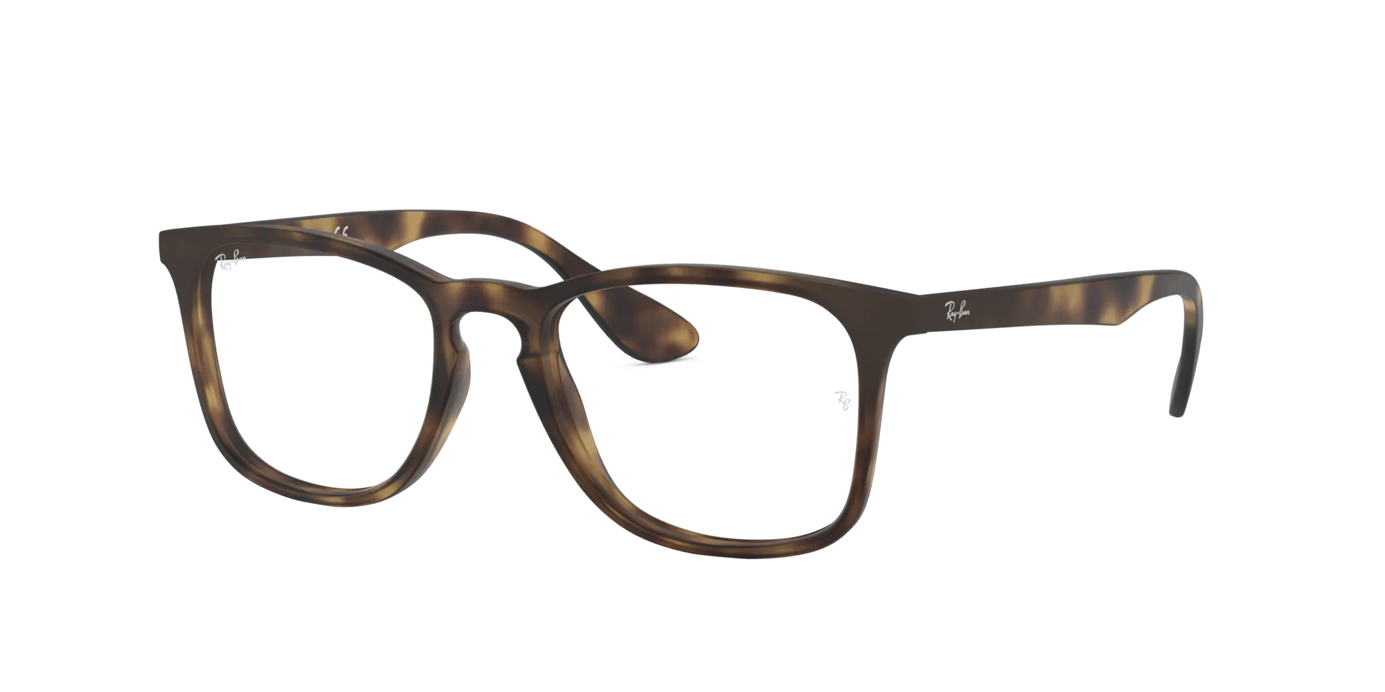 Ray - Ban RX7074 5365 Montature da vista Iniettato Tartaruga Trasparente Squadrata Normale - immagine 1