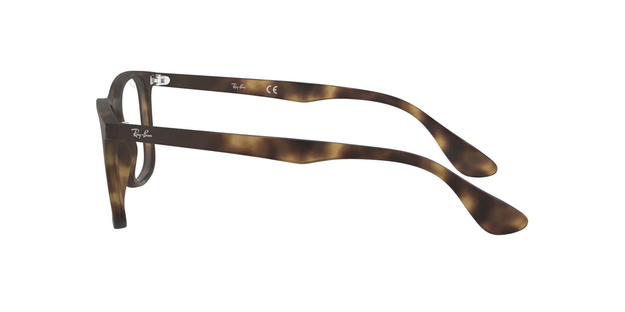 Ray - Ban RX7074 5365 Montature da vista Iniettato Tartaruga Trasparente Squadrata Normale - immagine 3
