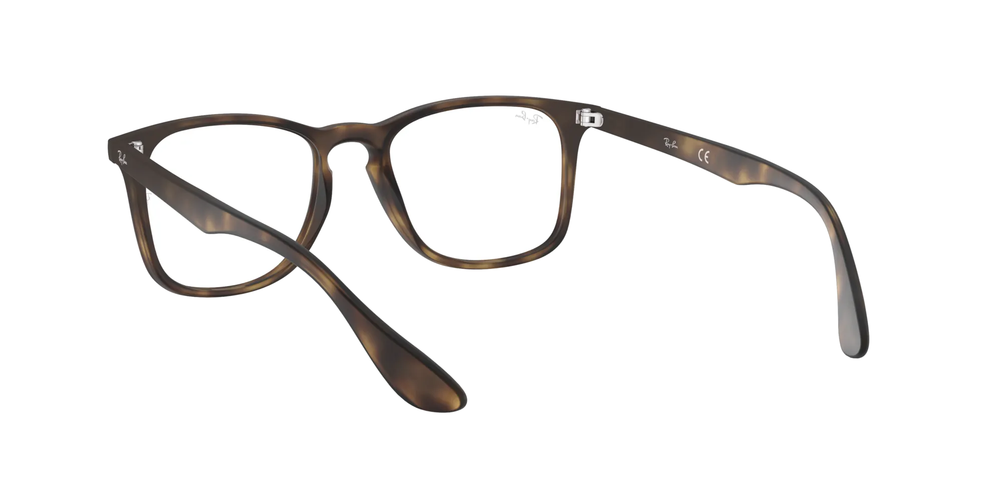 Ray - Ban RX7074 5365 Montature da vista Iniettato Tartaruga Trasparente Squadrata Normale - immagine 4