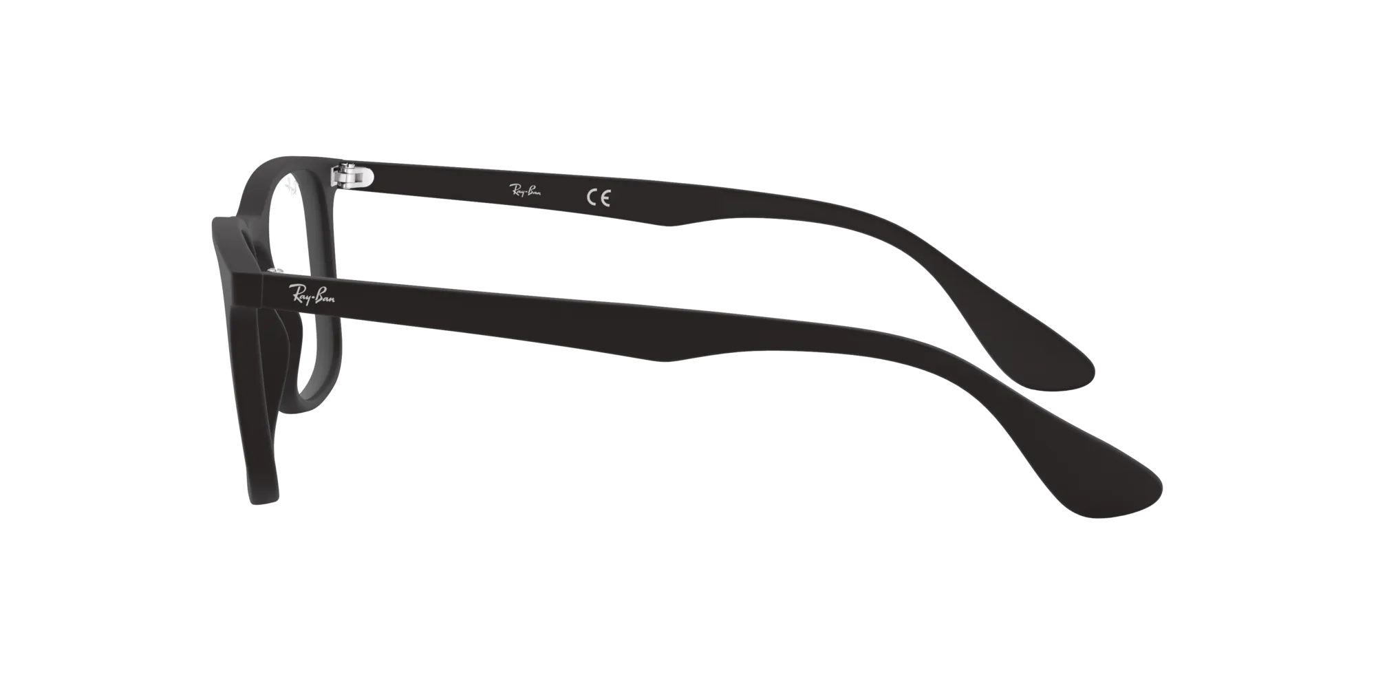 Ray - Ban RX7074 5364 Montature da vista Iniettato Nero Trasparente Squadrata Normale - immagine 3