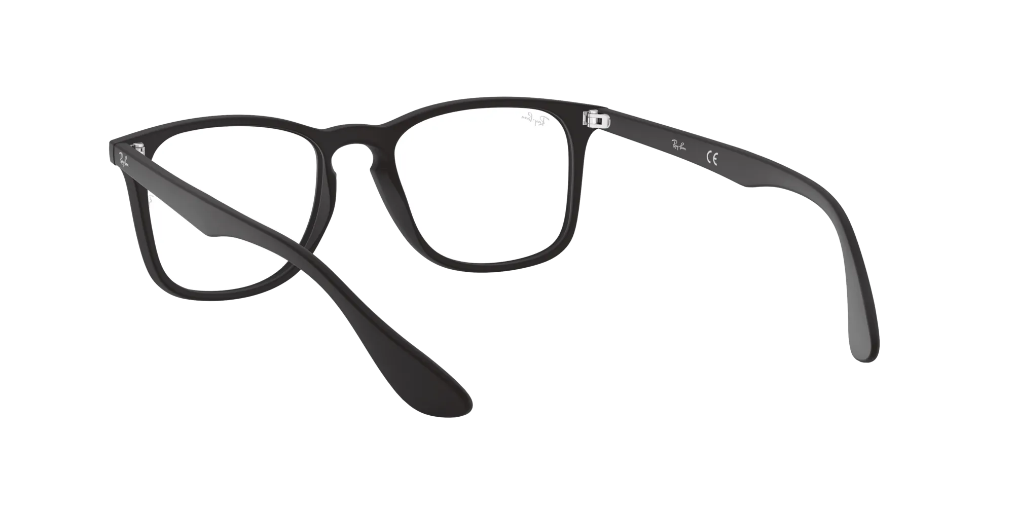 Ray - Ban RX7074 5364 Montature da vista Iniettato Nero Trasparente Squadrata Normale - immagine 4