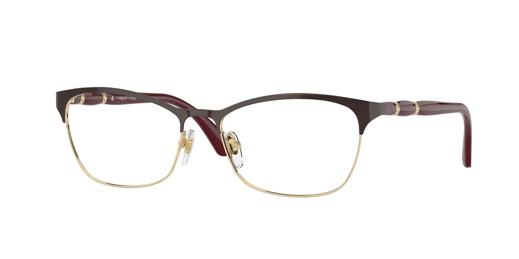 VOGUE EYEWEAR VO3987B 986 Montature da vista Metallo Rosso Cat Eye Normale - immagine 1