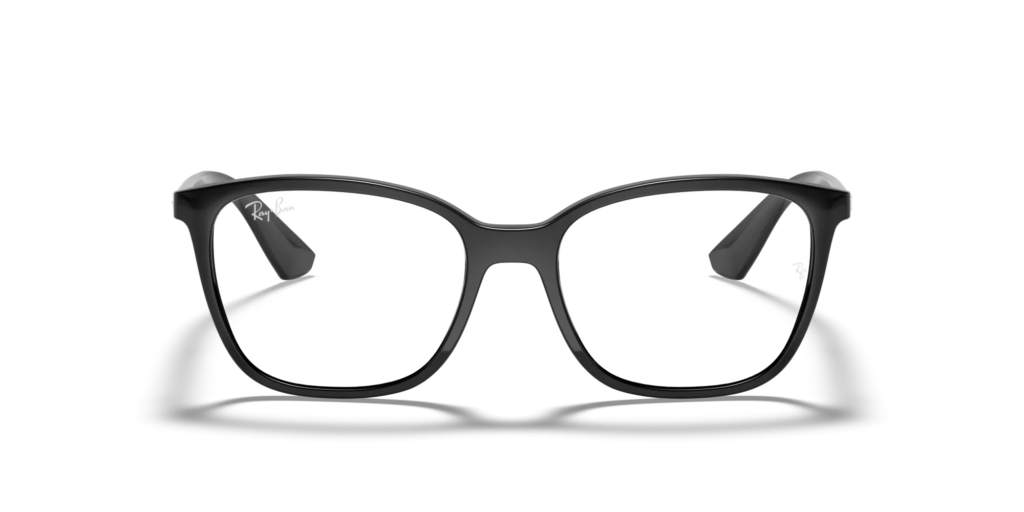 Ray - Ban RX7066 2000 Montature da vista Iniettato Nero Trasparente Squadrata Normale - immagine 3