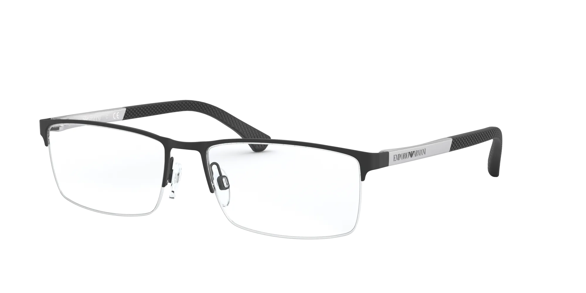 Emporio Armani EA1041 3094 Montature da vista Metallo Nero Squadrata Normale - immagine 1