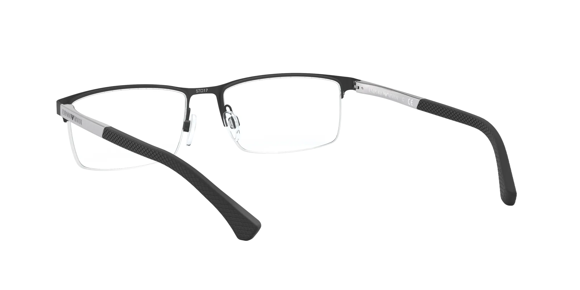 Emporio Armani EA1041 3094 Montature da vista Metallo Nero Squadrata Normale - immagine 4