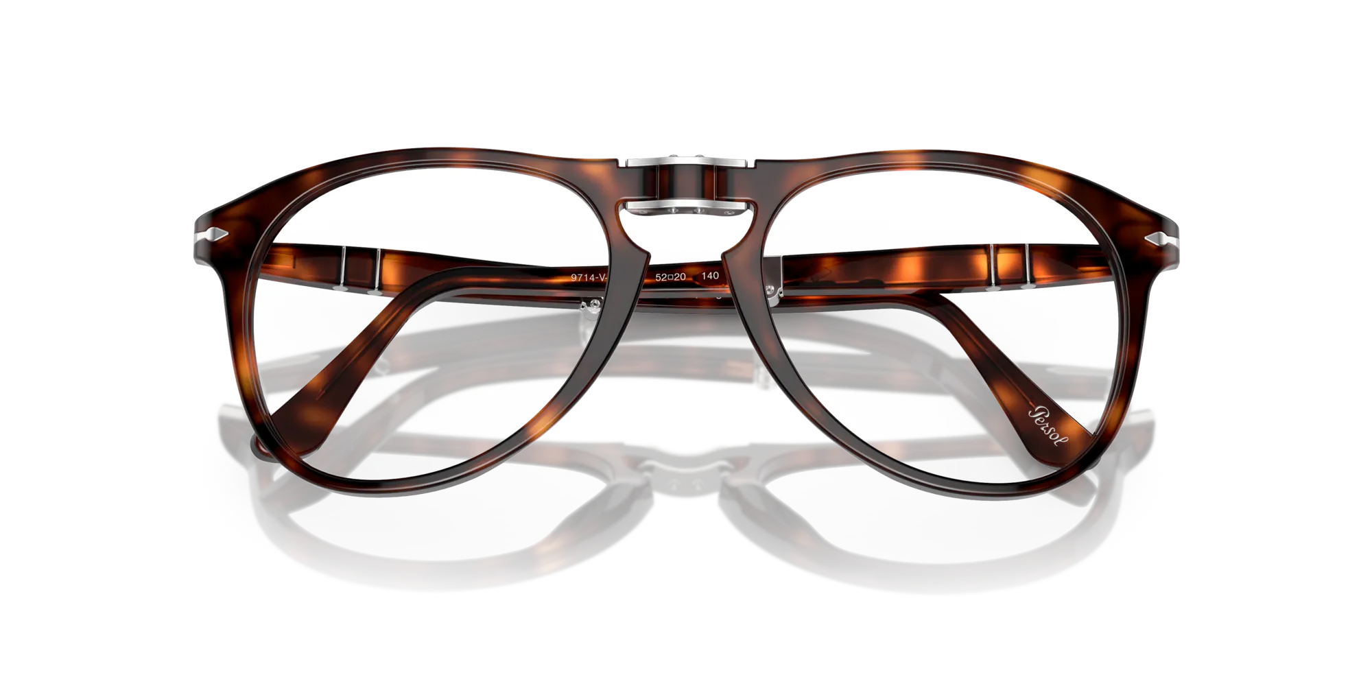 Persol PO9714VM 24 Montature da vista Acetato Tartaruga Trasparente Pilot Normale - immagine 2
