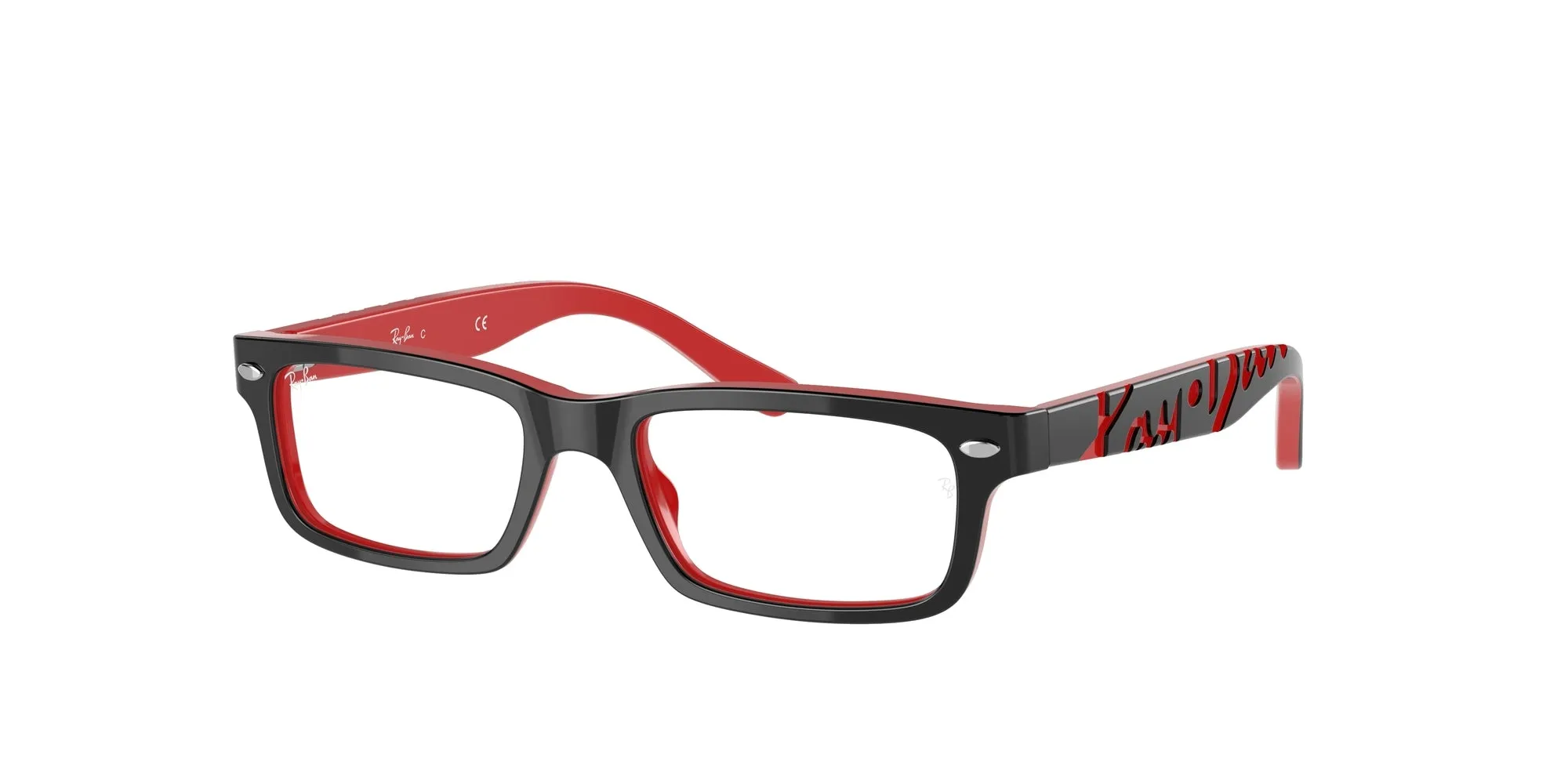 Ray - Ban RY1535 3573 Montature da vista bambino Plastica Nero Squadrata - immagine 1