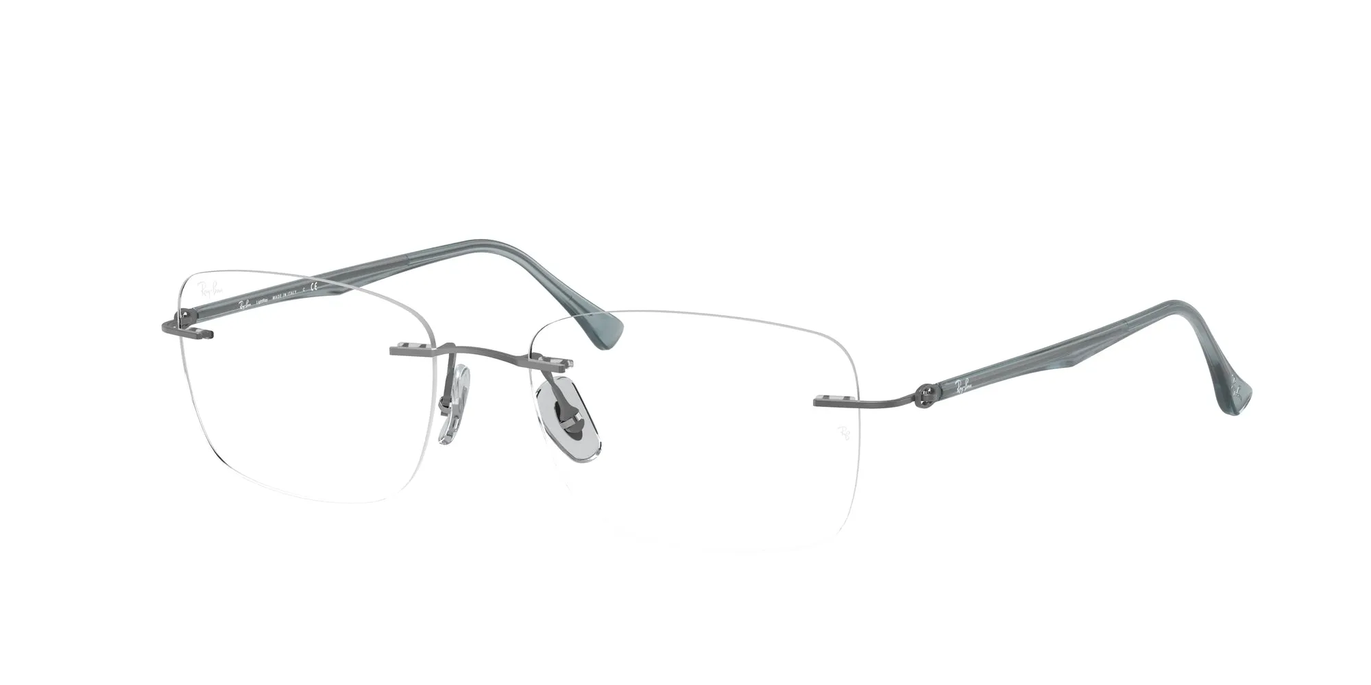 Ray - Ban RX8725 1028 Montature da vista Titanio Grigio Trasparente Squadrata Normale - immagine 1