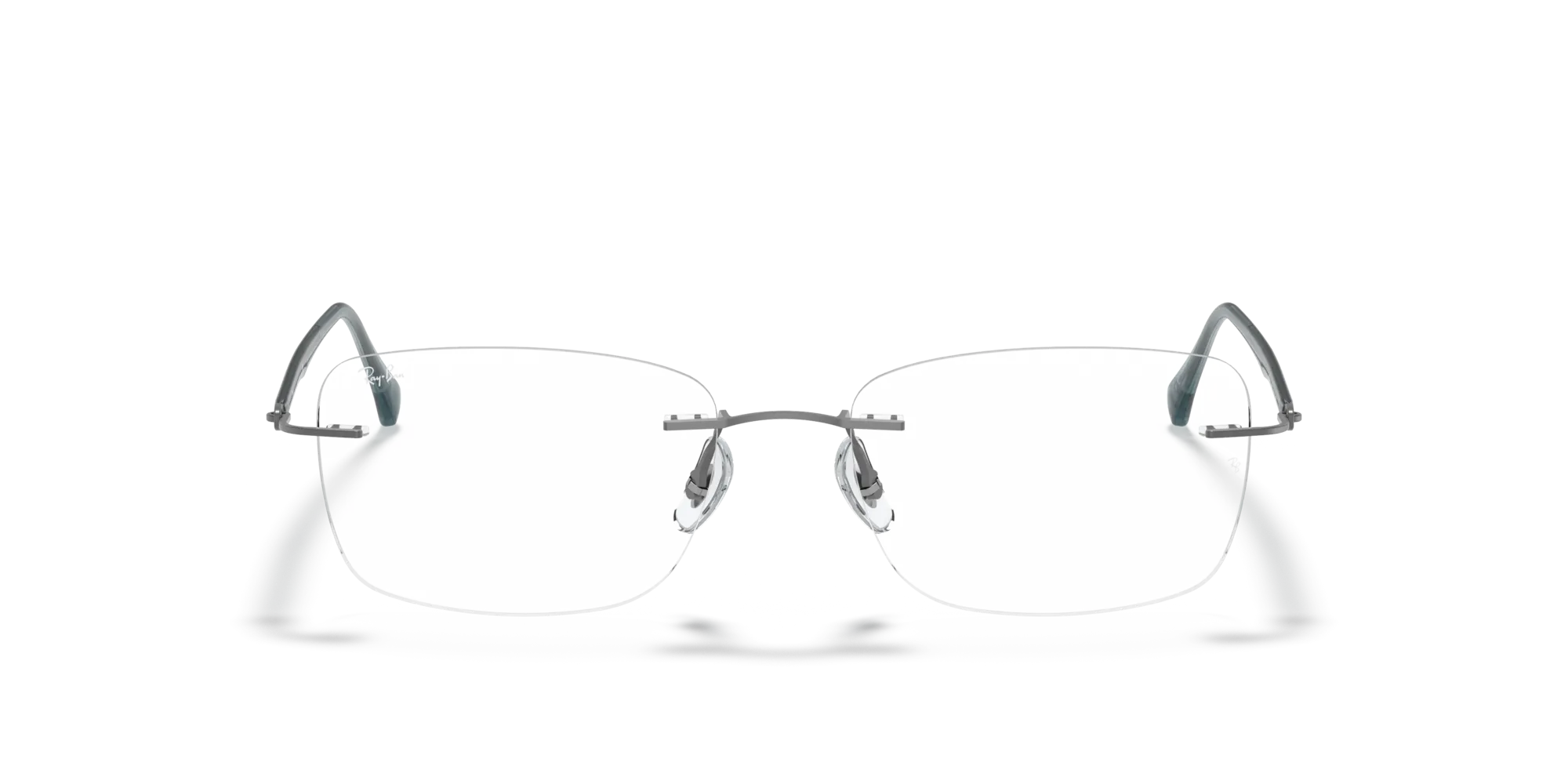 Ray - Ban RX8725 1028 Montature da vista Titanio Grigio Trasparente Squadrata Normale - immagine 3