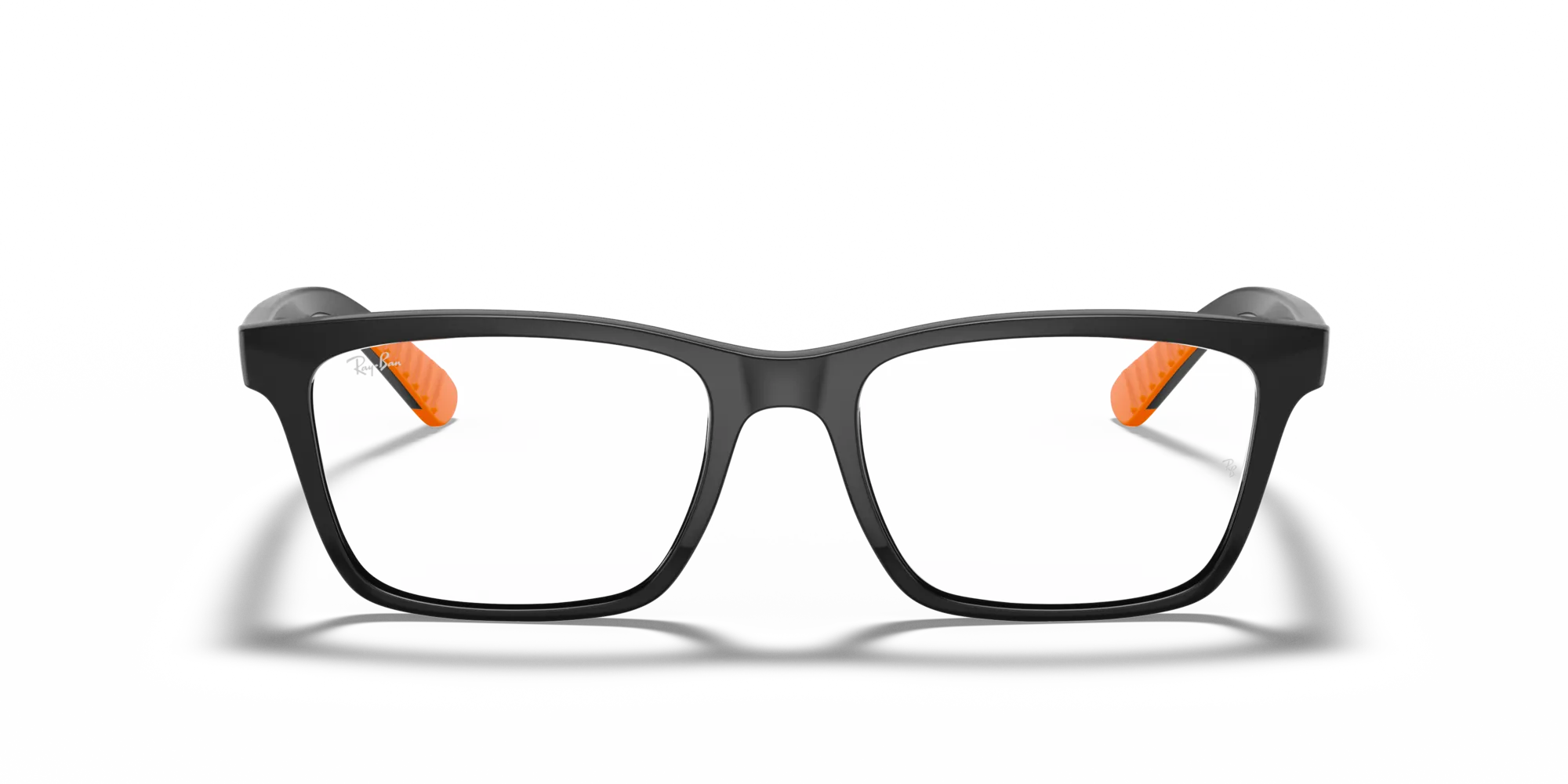Ray - Ban RX7025 5417 Montature da vista Iniettato Nero Trasparente Squadrata Normale - immagine 3