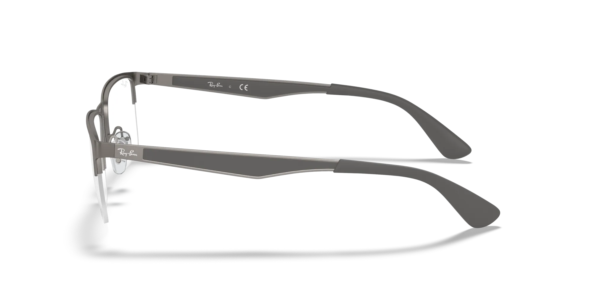 Ray - Ban RX6335 2855 Montature da vista Metallo Grigio Trasparente Squadrata Normale - immagine 4