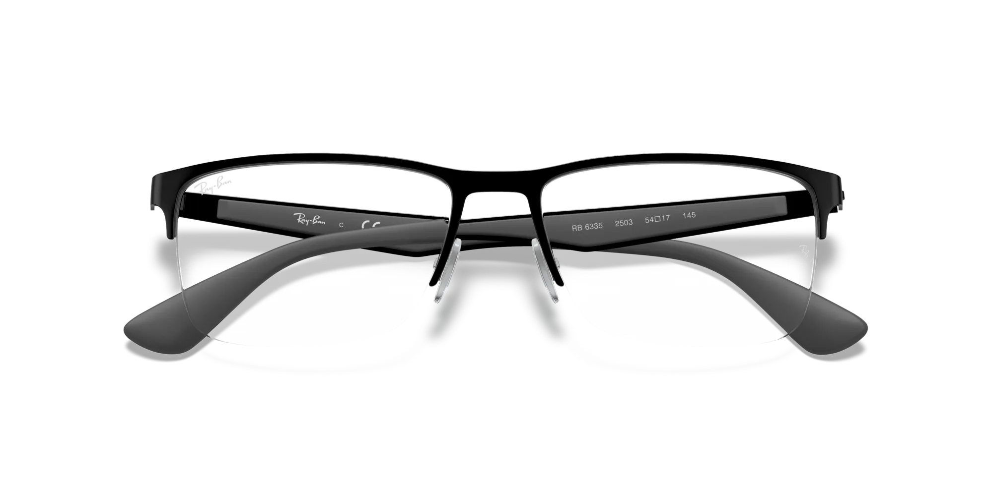 Ray - Ban RX6335 2503 Montature da vista Metallo Nero Squadrata - immagine 2