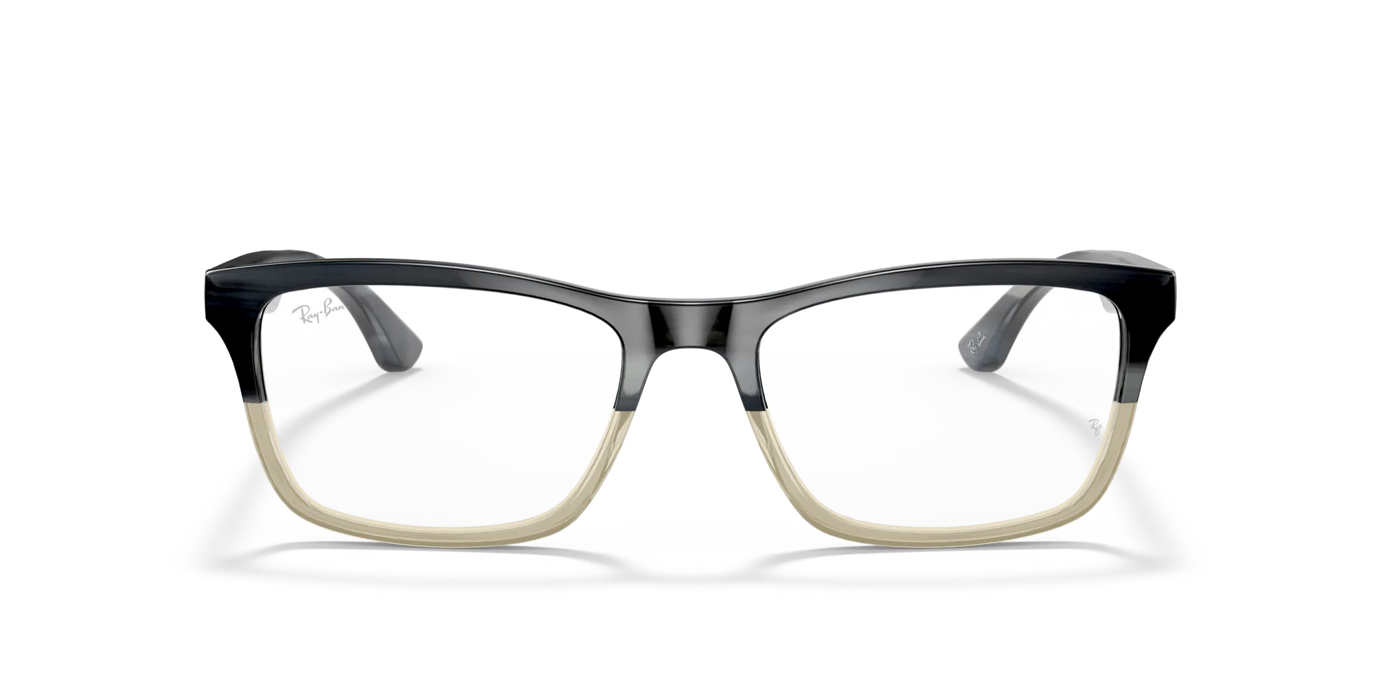 Ray - Ban RX5279 5540 Montature da vista Acetato Grigio Trasparente Squadrata Normale - immagine 3