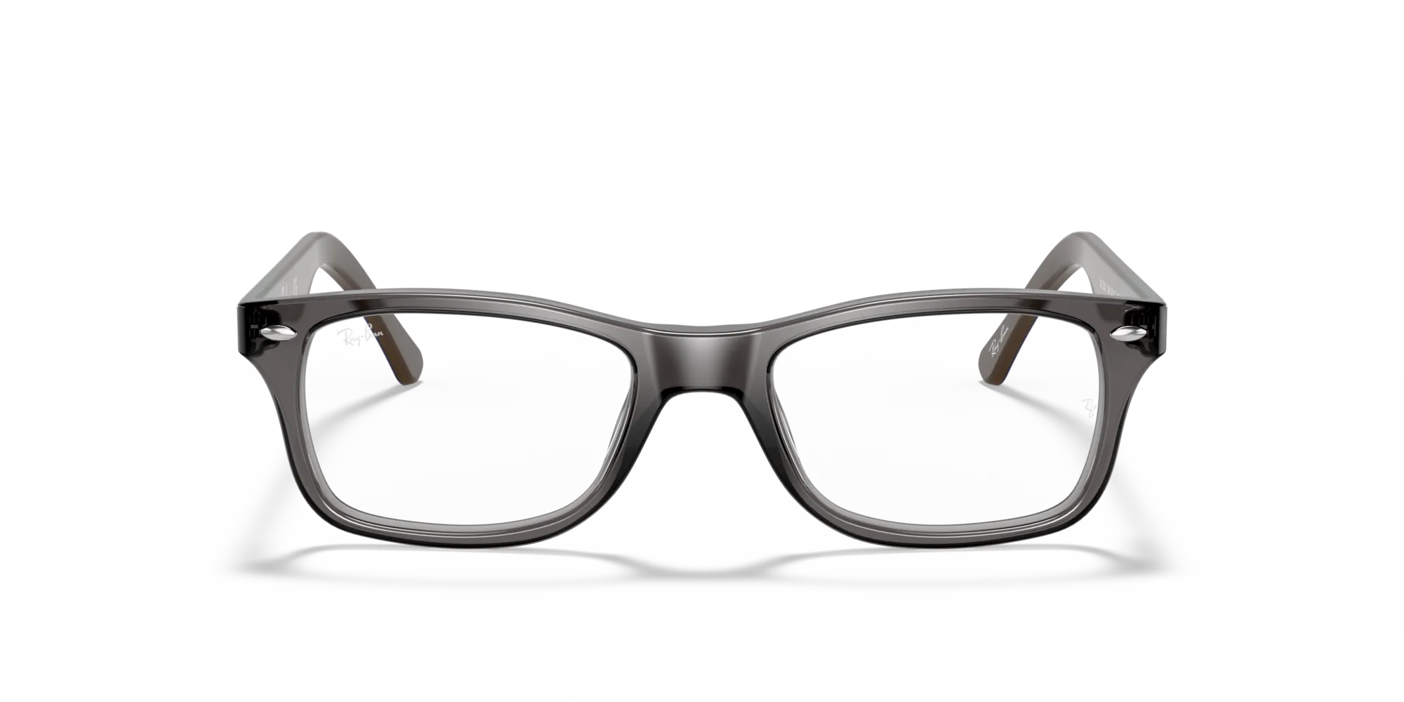 Ray - Ban RX5228 5546 Montature da vista Acetato Grigio Trasparente Squadrata Normale - immagine 3