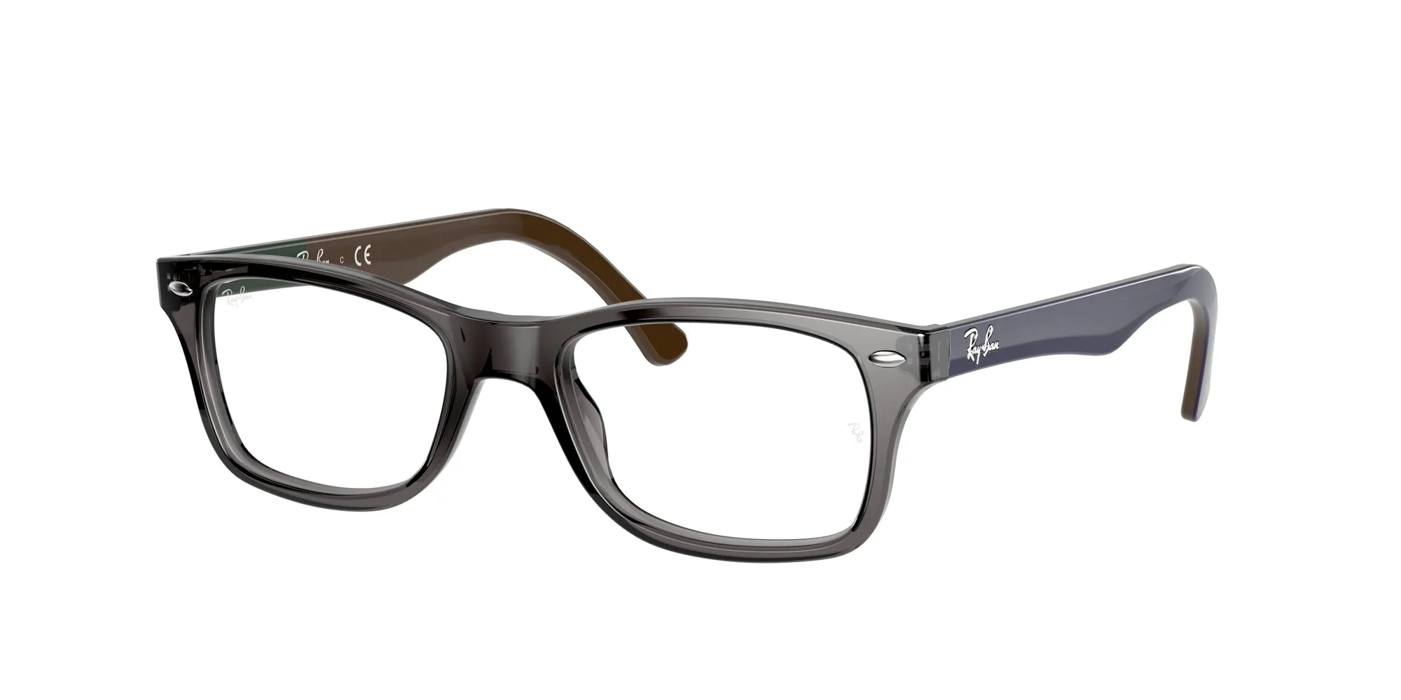 Ray - Ban RX5228 5546 Montature da vista Plastica Grigio Squadrata - immagine 1