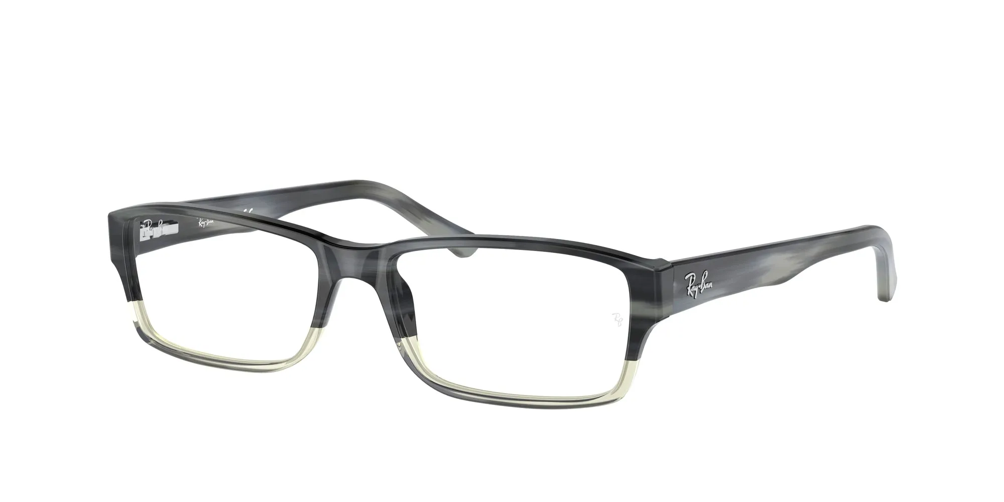Ray - Ban RX5169 5540 Montature da vista Acetato Grigio Trasparente Squadrata Normale - immagine 1
