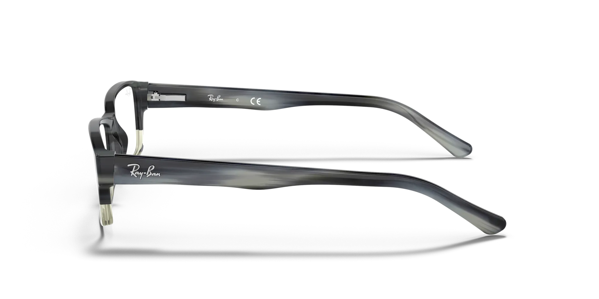 Ray - Ban RX5169 5540 Montature da vista Acetato Grigio Trasparente Squadrata Normale - immagine 4