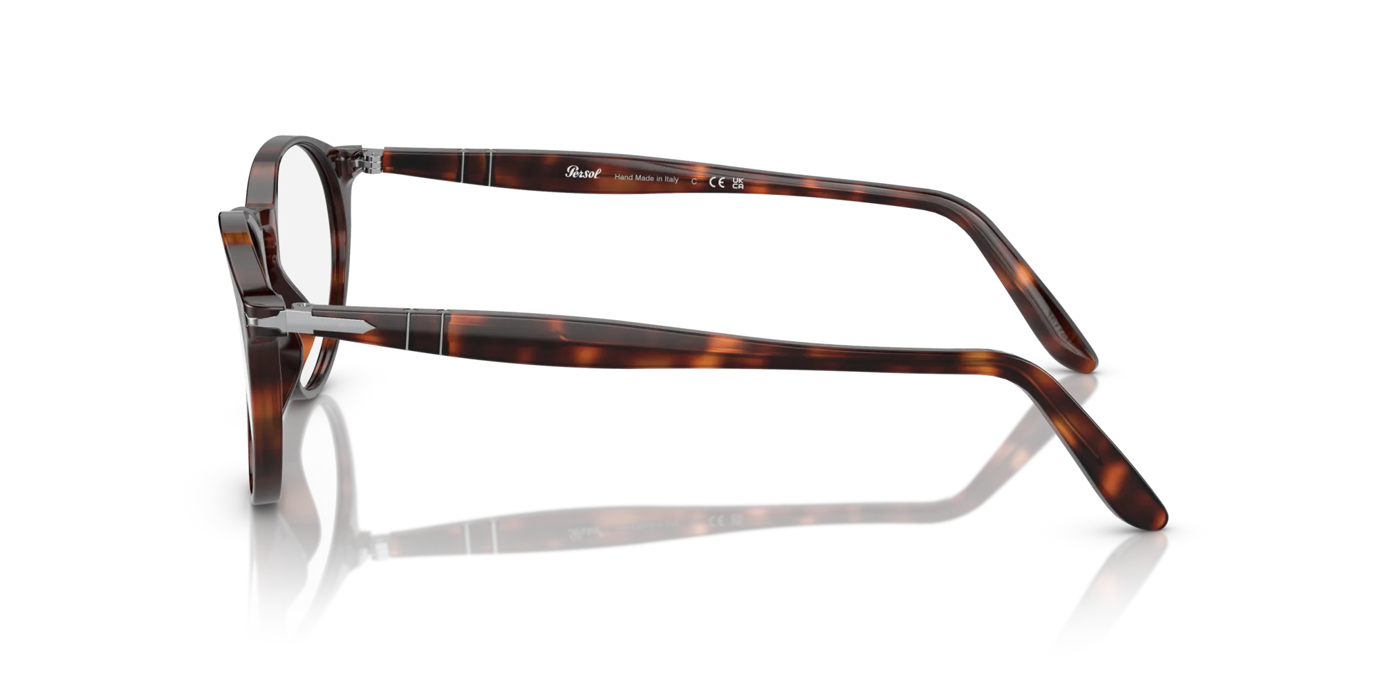 Persol PO3092V 9015 Montature da vista Acetato Tartaruga Trasparente Pantos Normale - immagine 4