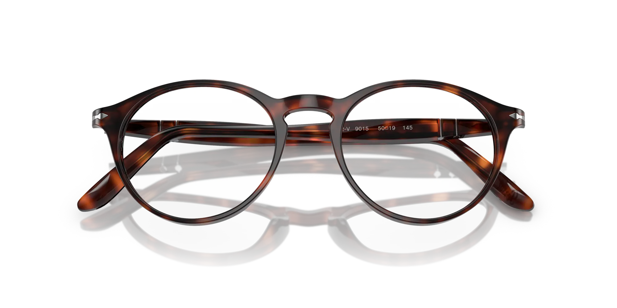 Persol PO3092V 9015 Montature da vista Acetato Tartaruga Trasparente Pantos Normale - immagine 2