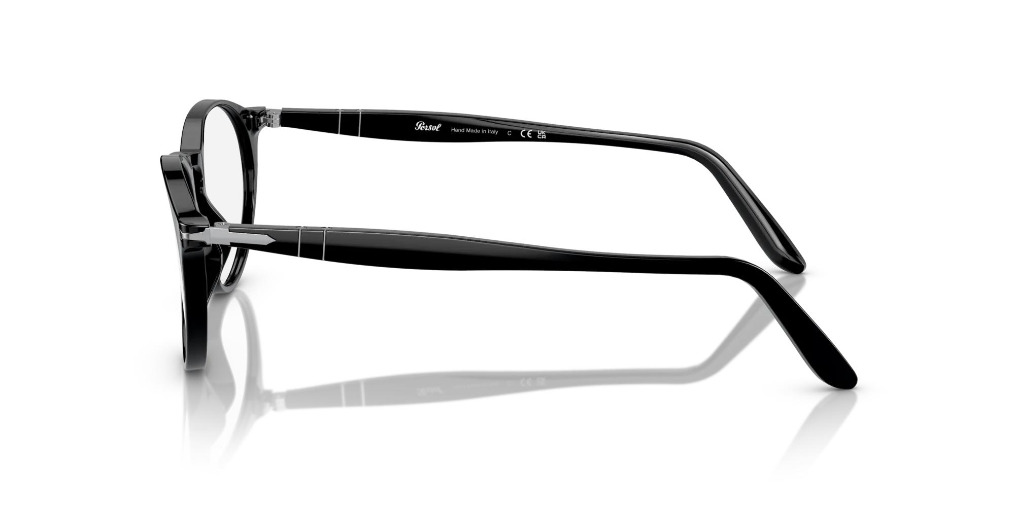 Persol PO3092V 9014 Montature da vista Acetato Nero Trasparente Pantos Normale - immagine 4
