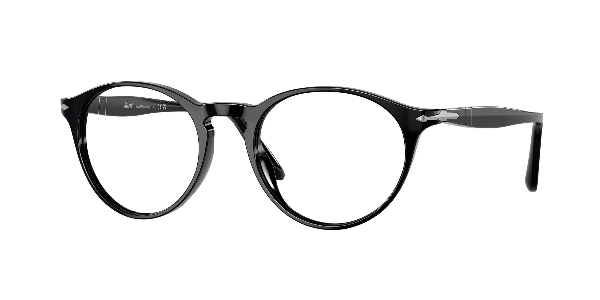 Persol PO3092V 9014 Montature da vista Acetato Nero Trasparente Pantos Normale - immagine 1