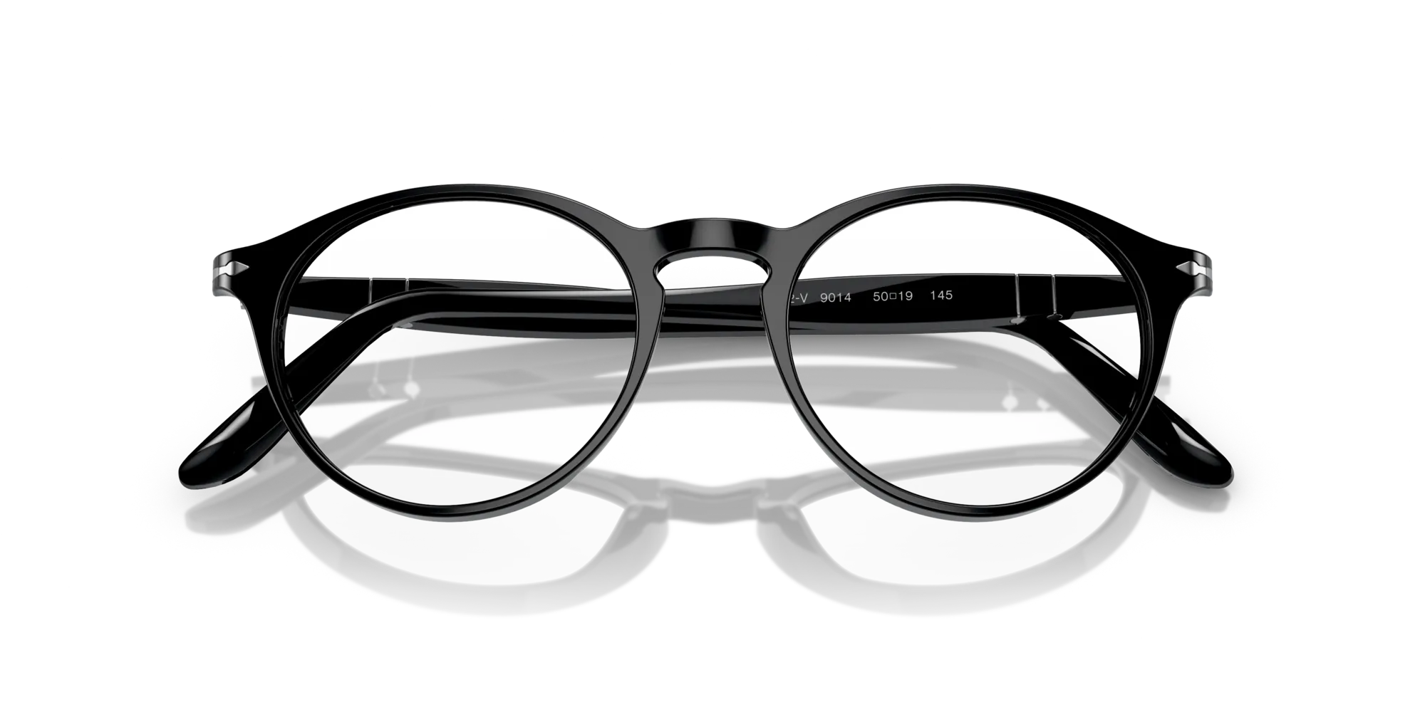 Persol PO3092V 9014 Montature da vista Acetato Nero Trasparente Pantos Normale - immagine 2