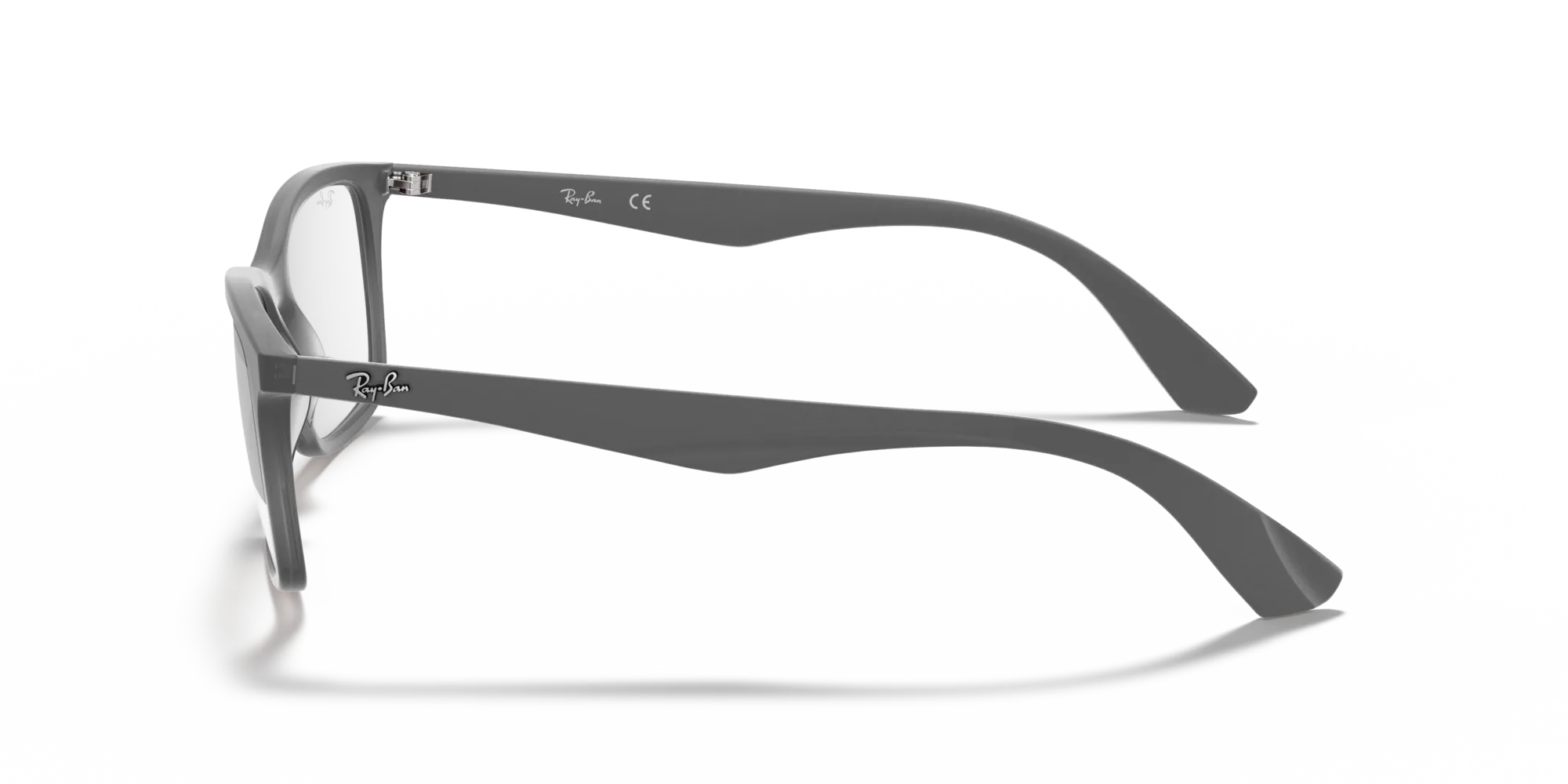 Ray - Ban RX7047 5482 Montature da vista Iniettato Grigio Trasparente Squadrata Normale - immagine 4