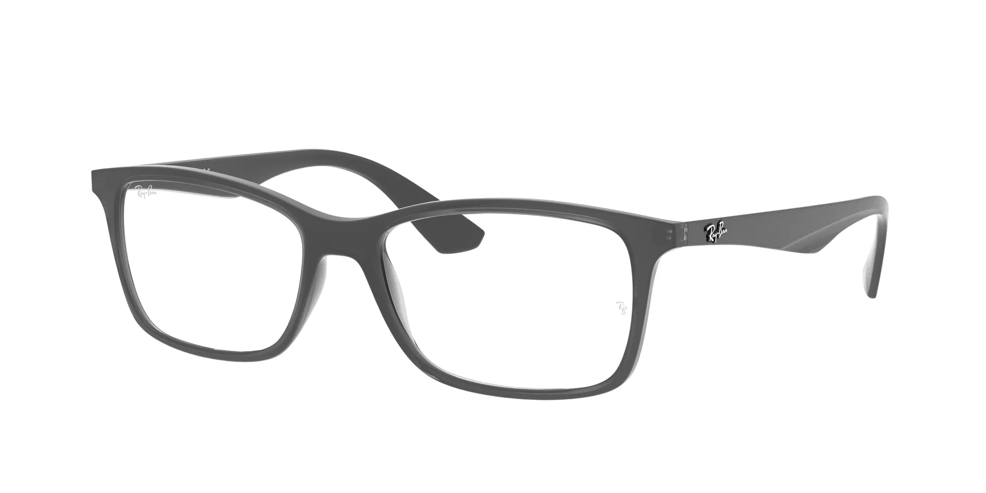 Ray - Ban RX7047 5482 Montature da vista Iniettato Grigio Trasparente Squadrata Normale - immagine 1