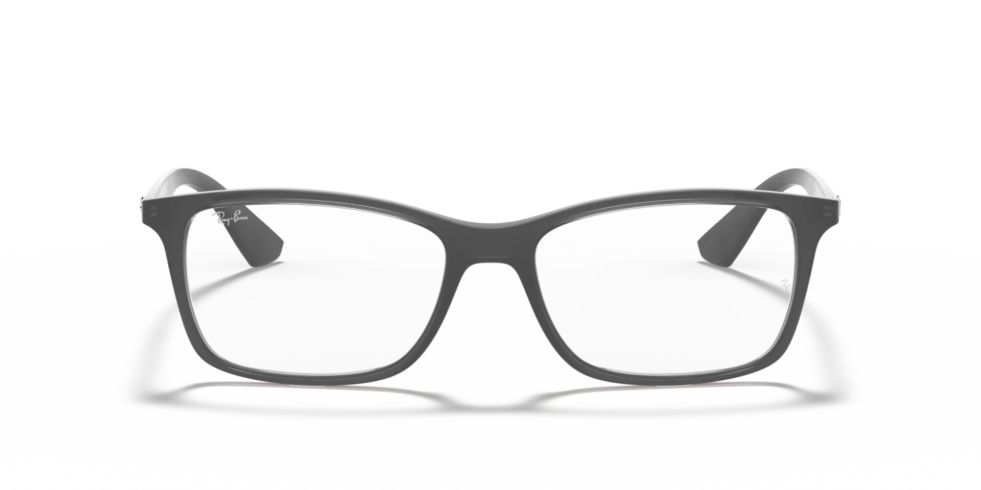 Ray - Ban RX7047 5482 Montature da vista Iniettato Grigio Trasparente Squadrata Normale - immagine 3