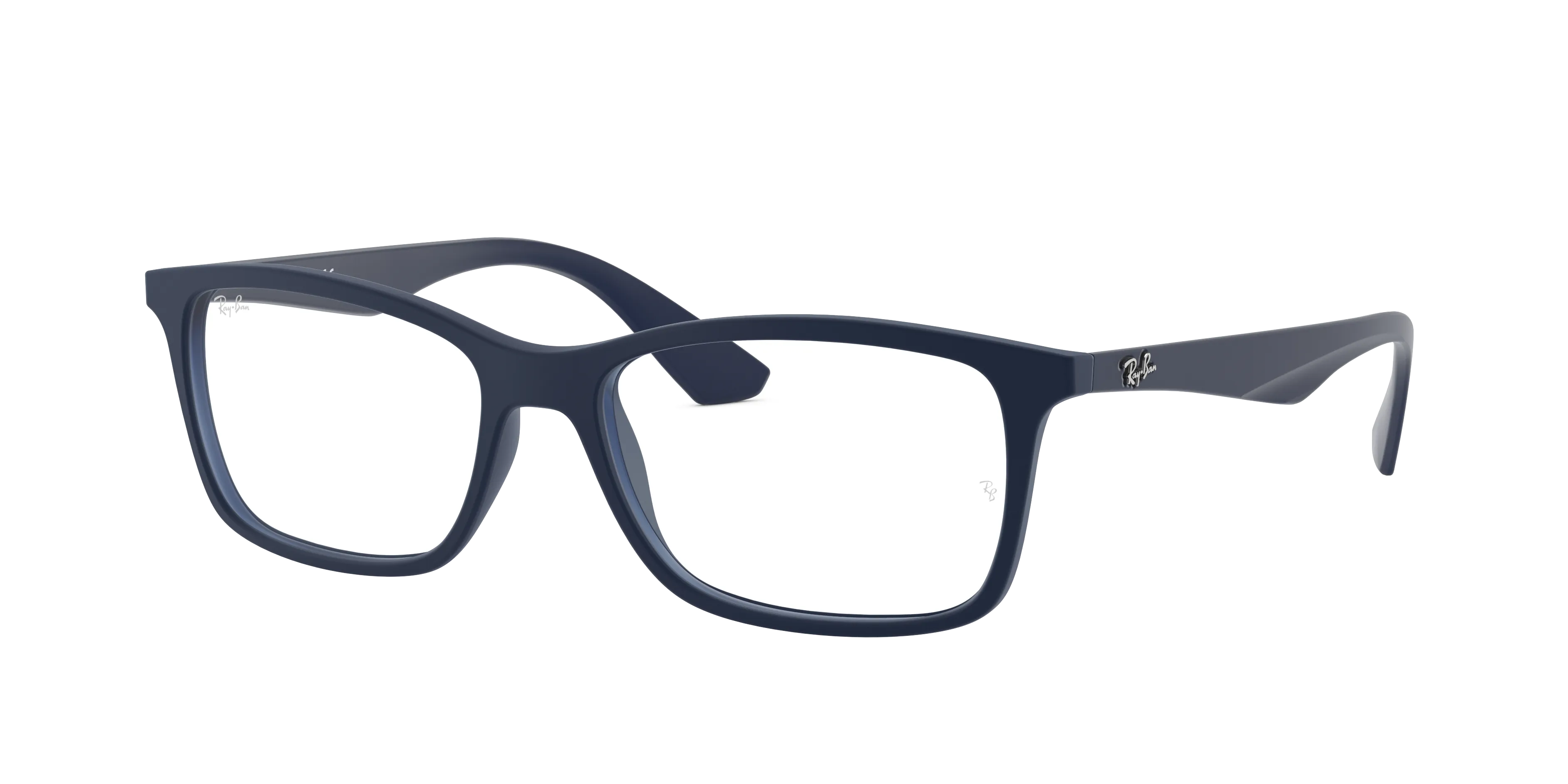 Ray - Ban RX7047 5450 Montature da vista Iniettato Blu Trasparente Squadrata Normale - immagine 1