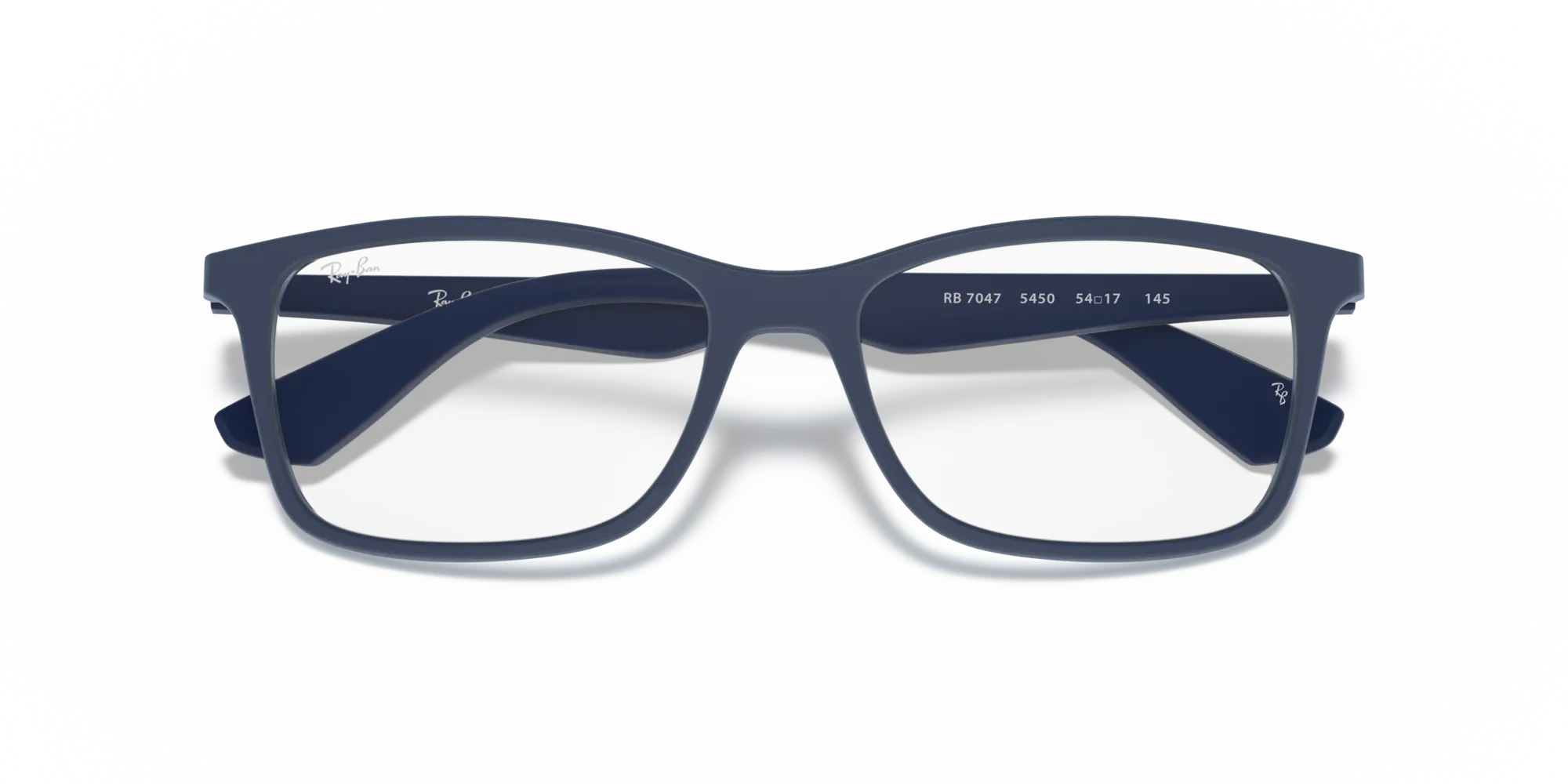 Ray - Ban RX7047 5450 Montature da vista Iniettato Blu Trasparente Squadrata Normale - immagine 2
