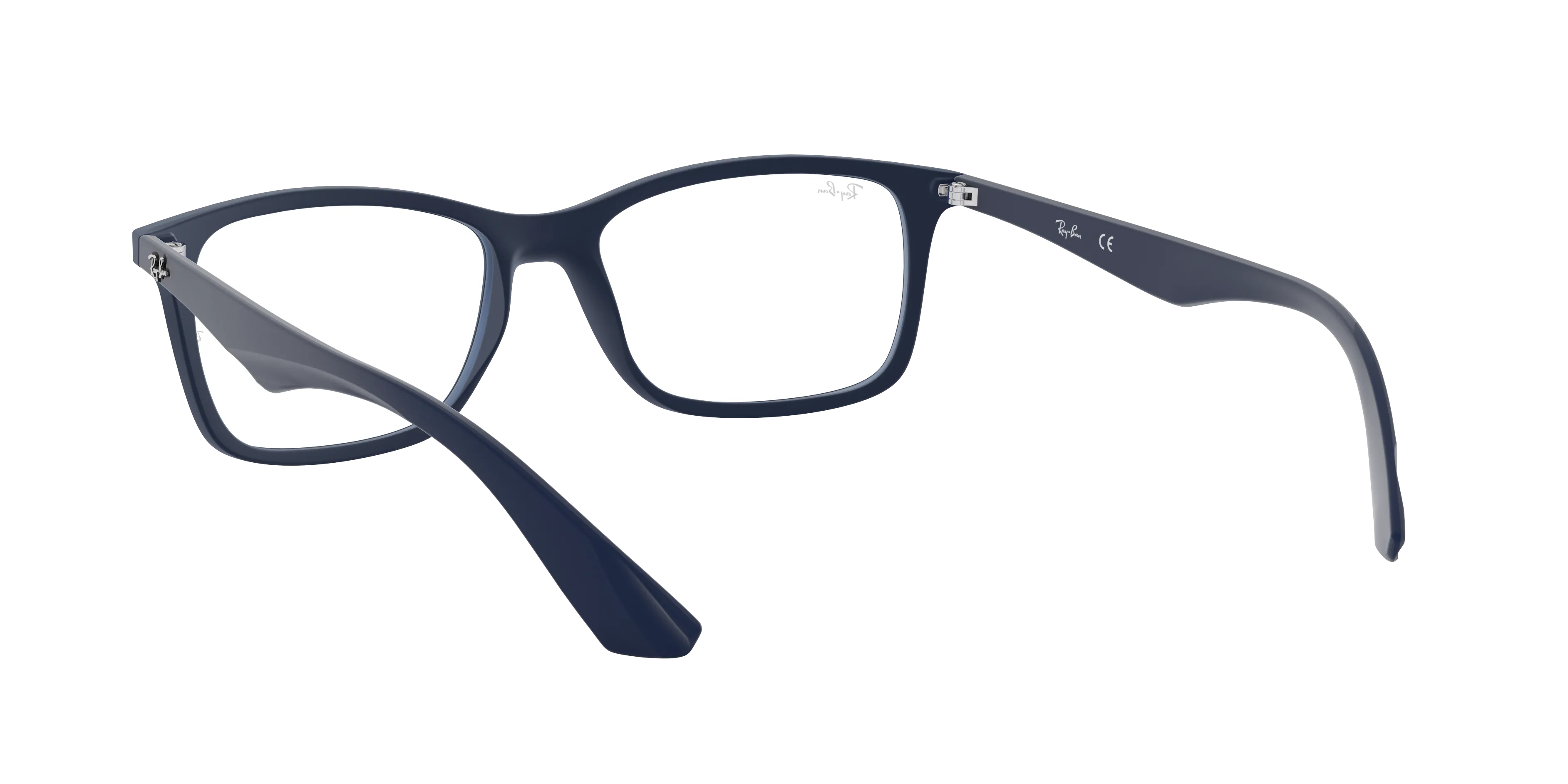 Ray - Ban RX7047 5450 Montature da vista Iniettato Blu Trasparente Squadrata Normale - immagine 4