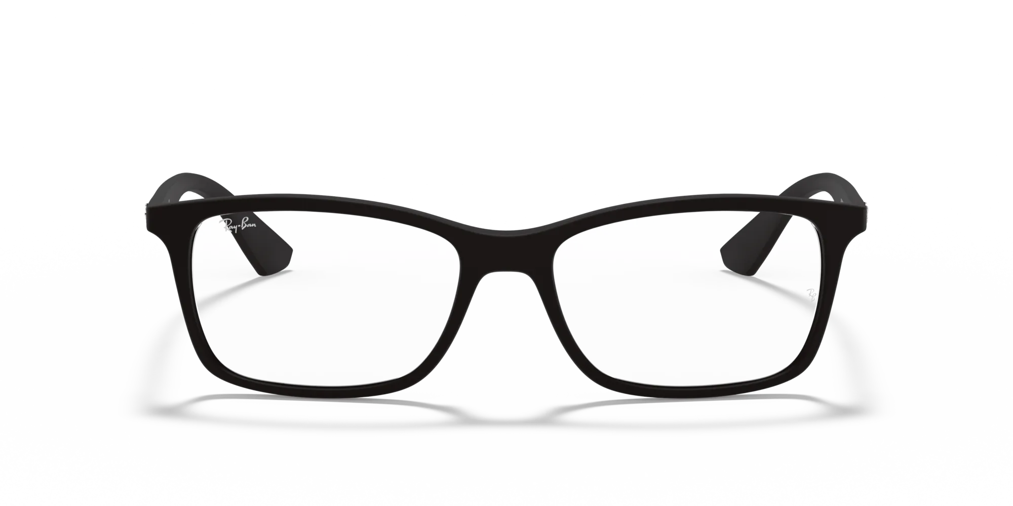 Ray - Ban RX7047 5196 Montature da vista Iniettato Nero Trasparente Squadrata Normale - immagine 3