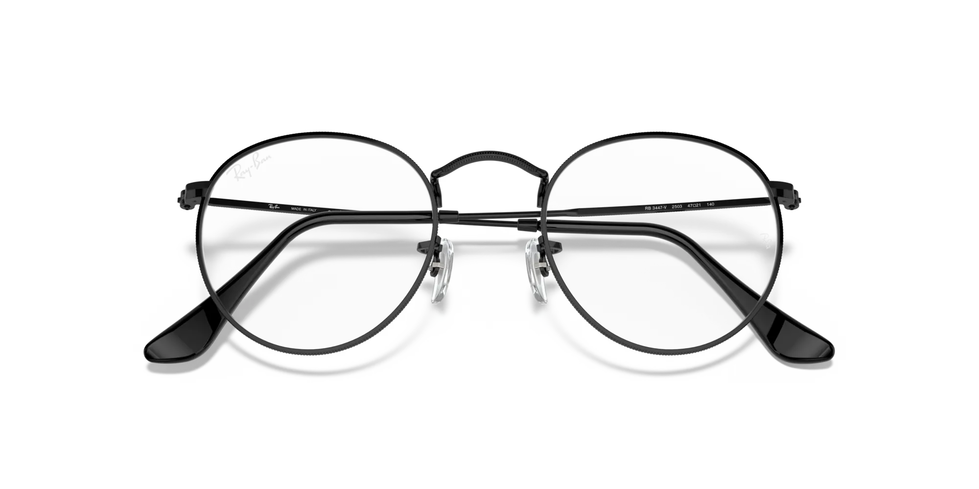 Ray - Ban RX3447V ROUND METAL 2503 Montature da vista Metallo Nero Trasparente Rotonda Normale - immagine 2