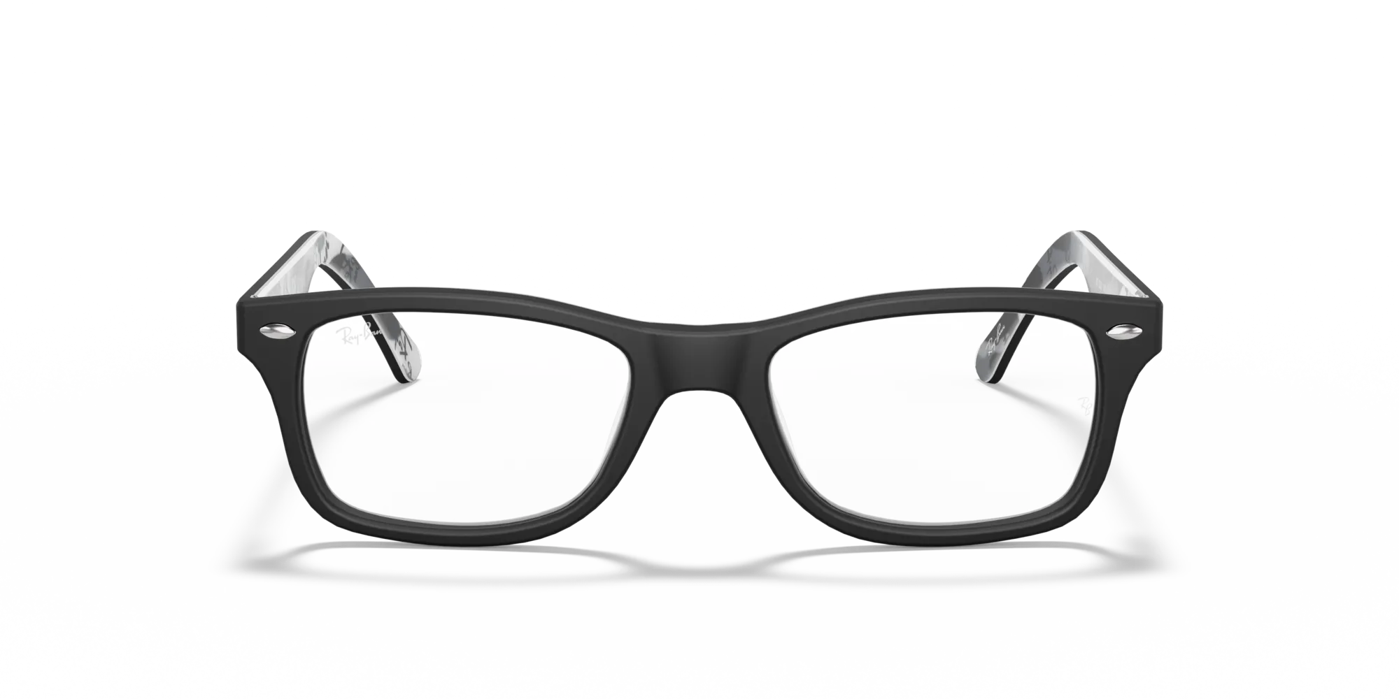 Ray - Ban RX5228 5405 Montature da vista Acetato Nero Trasparente Squadrata Normale - immagine 3