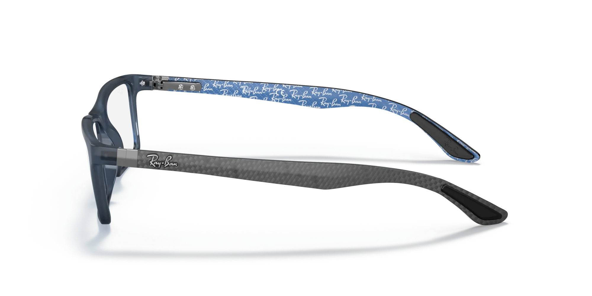 Ray - Ban RX8901 5262 Montature da vista Iniettato Blu Trasparente Squadrata Normale - immagine 4