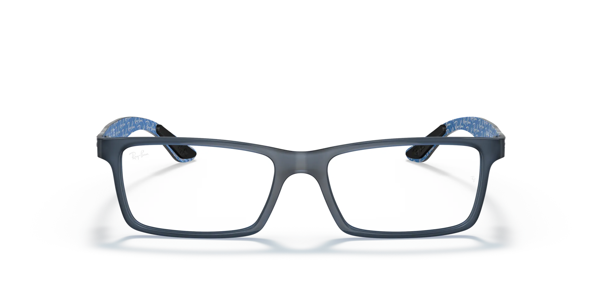 Ray - Ban RX8901 5262 Montature da vista Iniettato Blu Trasparente Squadrata Normale - immagine 3